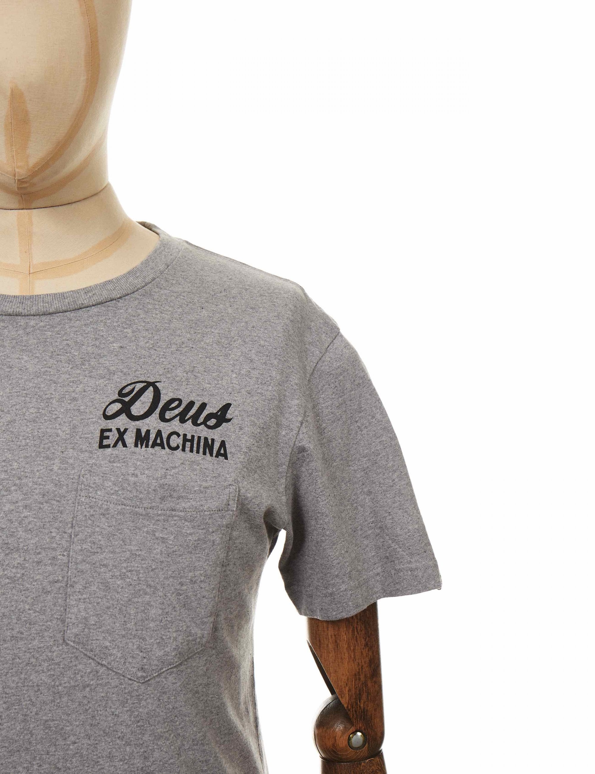 Ibiza Address Pocket T-Shirt - Grey Heather - Image 2