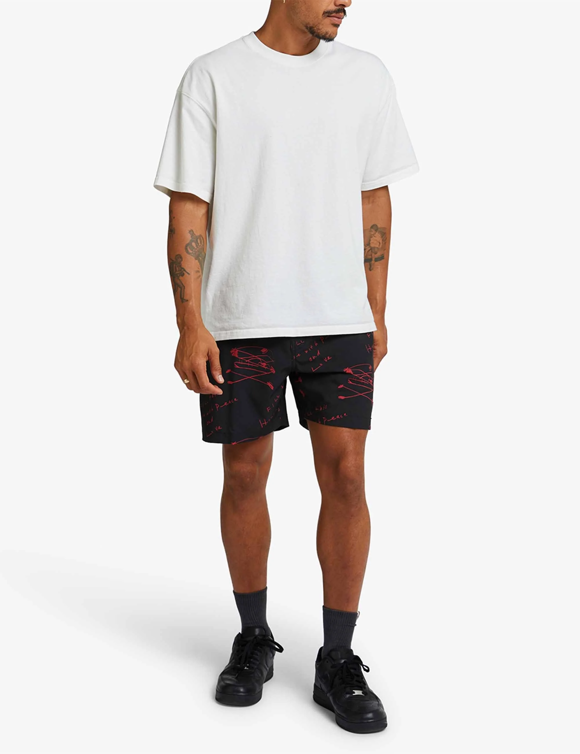 Old House Mesh Shorts - Red - Image 2