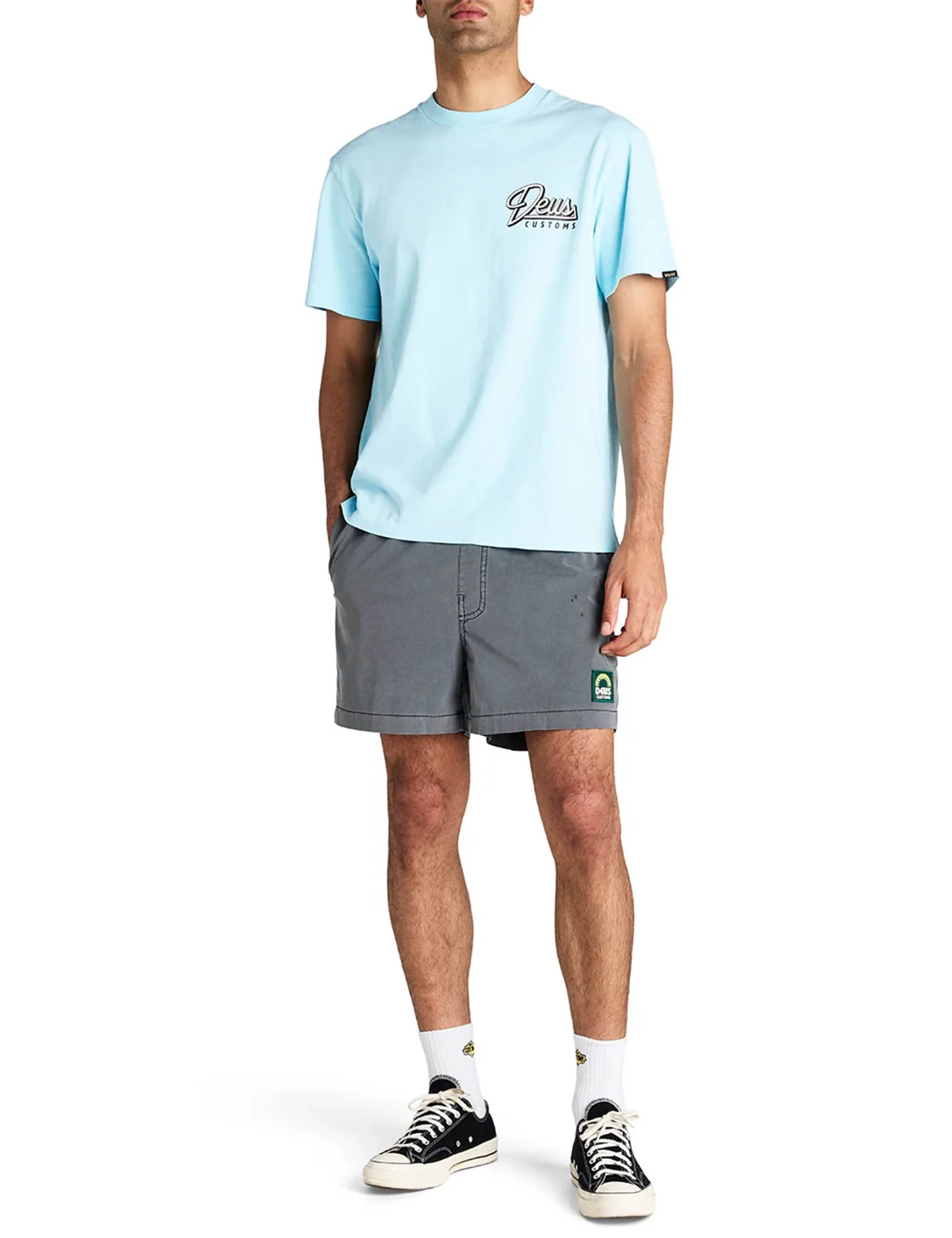 Sandbar Grid Swim Shorts - Anthracite - Image 5