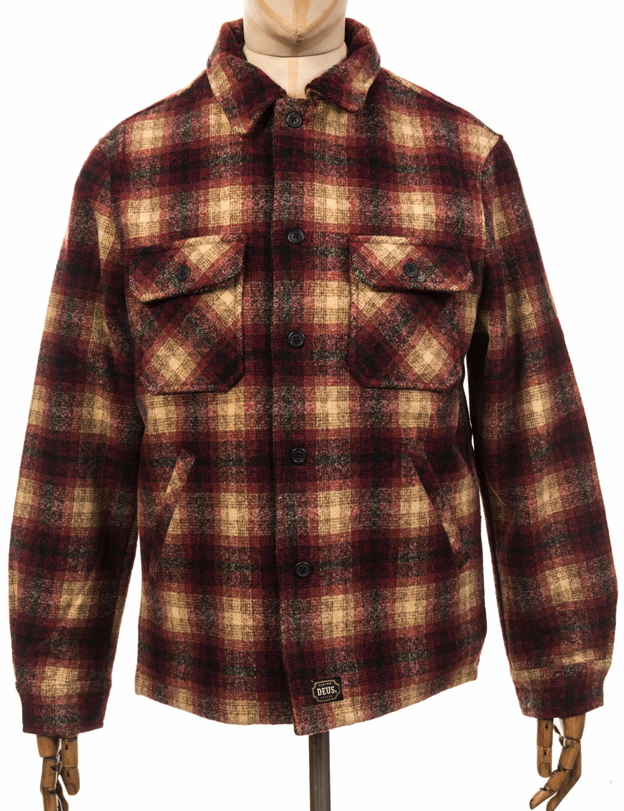 The Piston Wool Shirt - Red