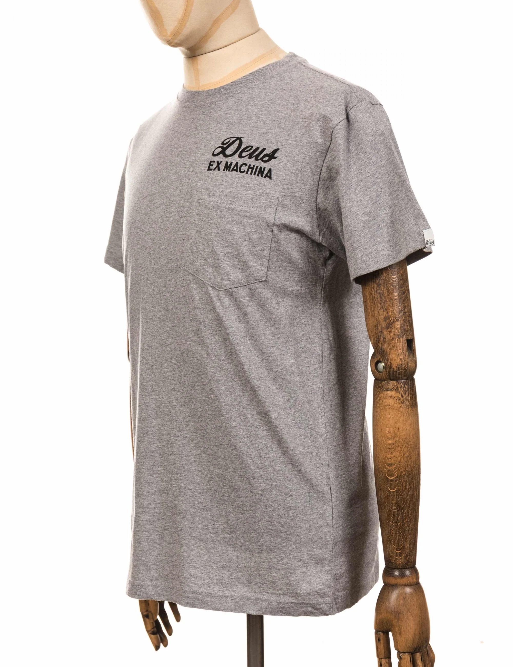 Tokyo Address Pocket T-Shirt - Grey Heather - Image 4