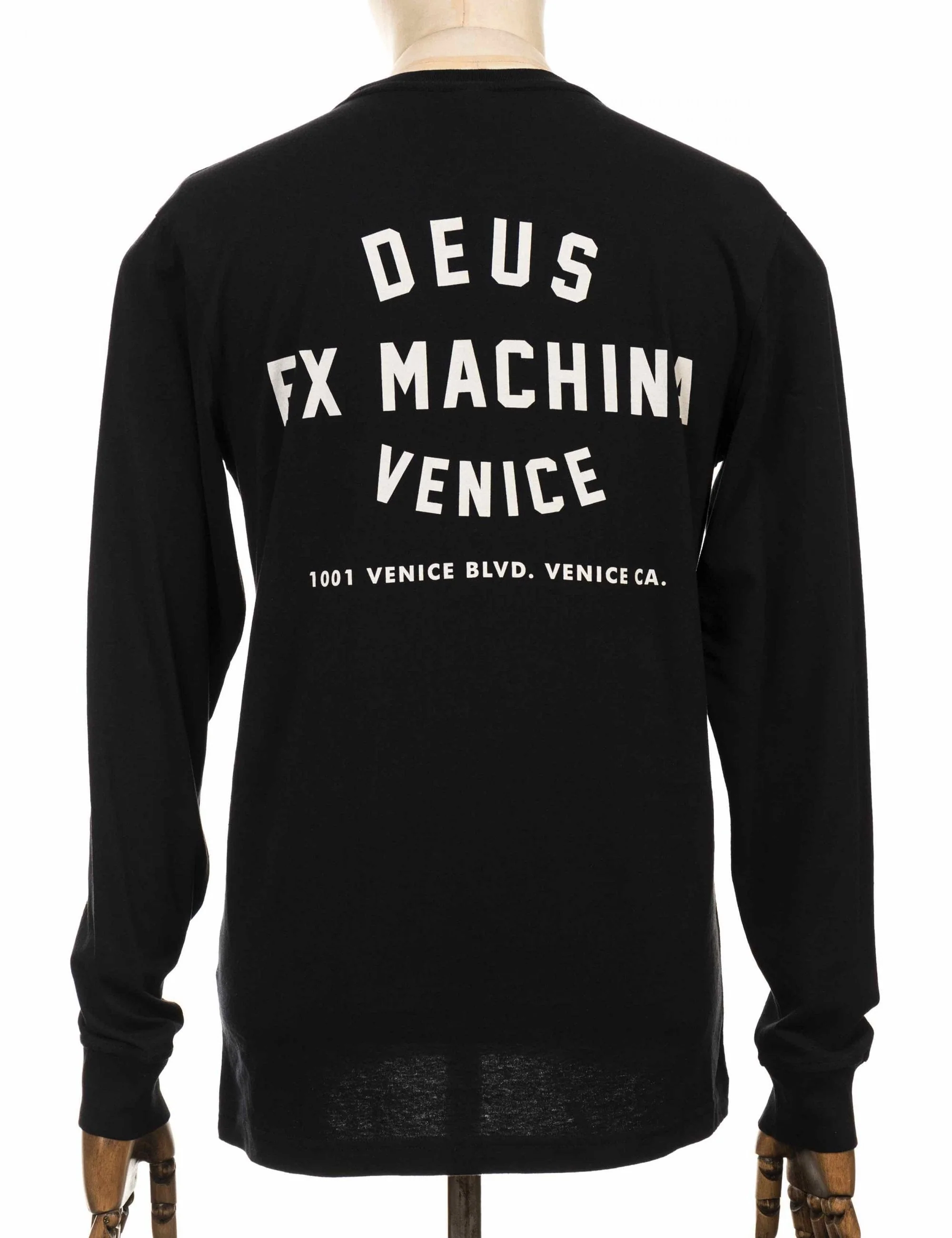 Venice Address Long Sleeve T-Shirt - Black
