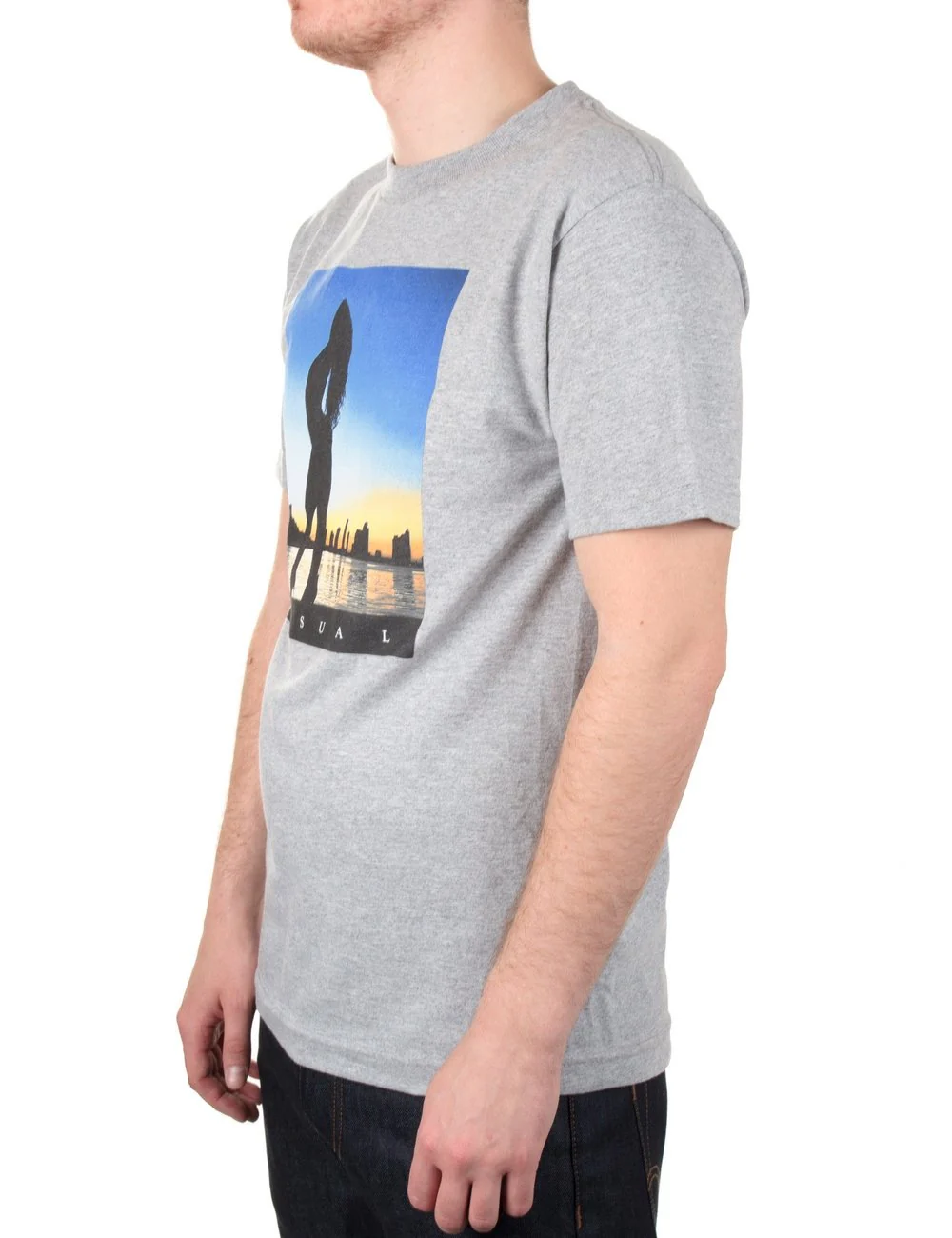 Dusk T-Shirt - Heather Grey - Image 3