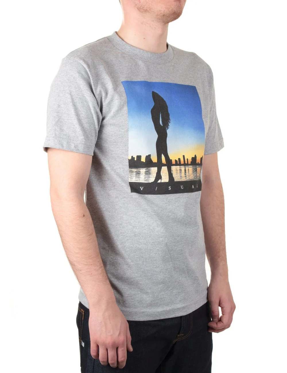 Dusk T-Shirt - Heather Grey - Image 5