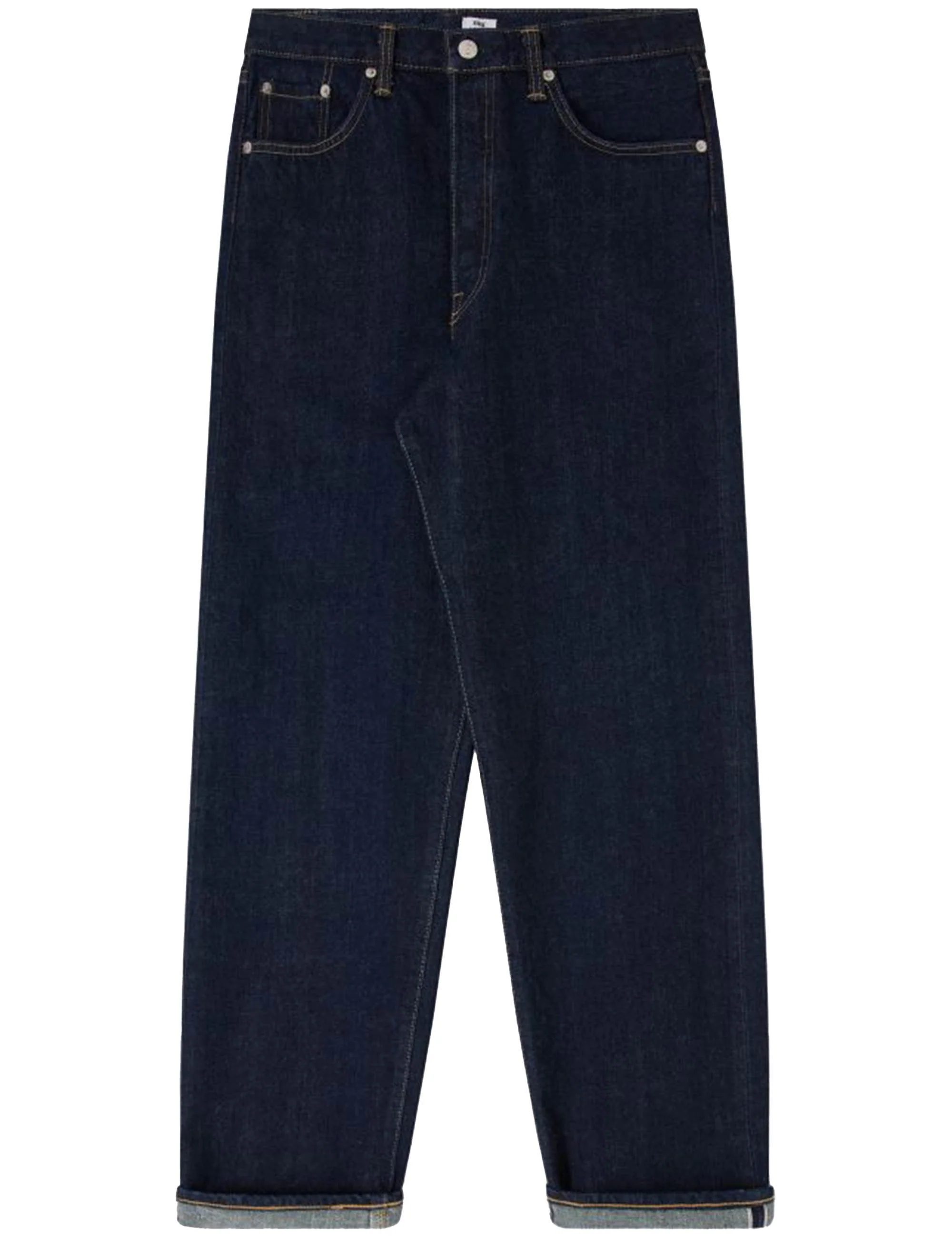 Loose Red Selvedge Jeans - Blue, Rinsed - Image 2