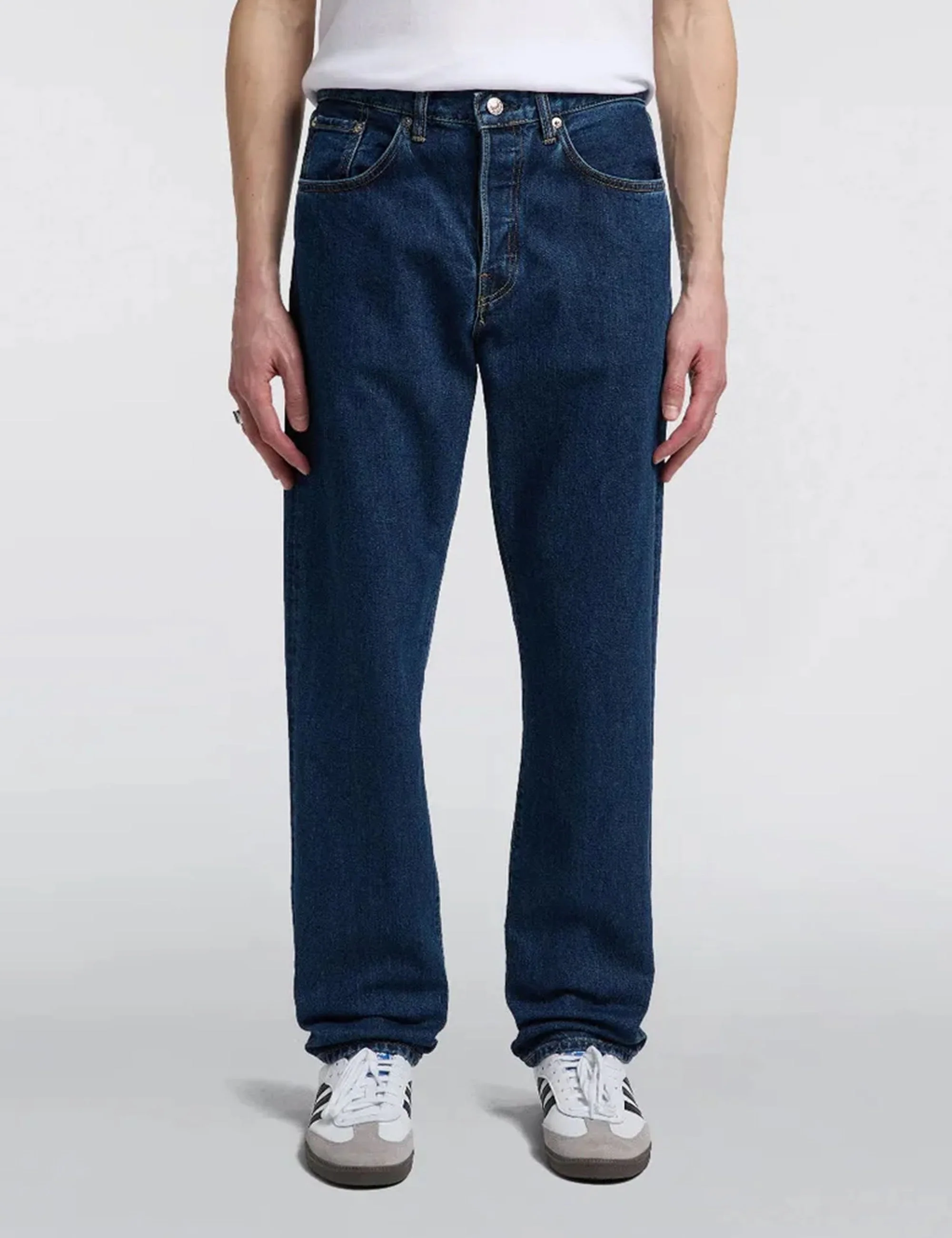 Loose Straight Jeans - Blue, Akira Wash - Image 2