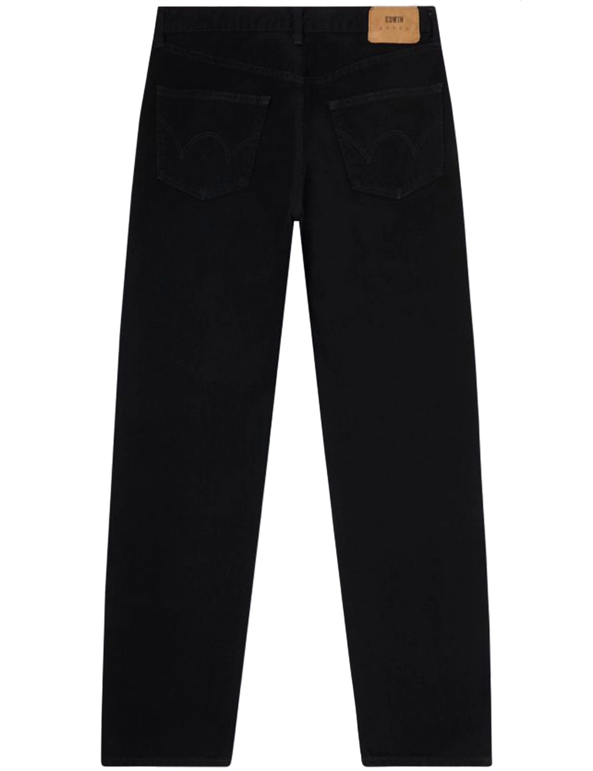 Regular Straight Jeans - Black, Unwashed - Image 3