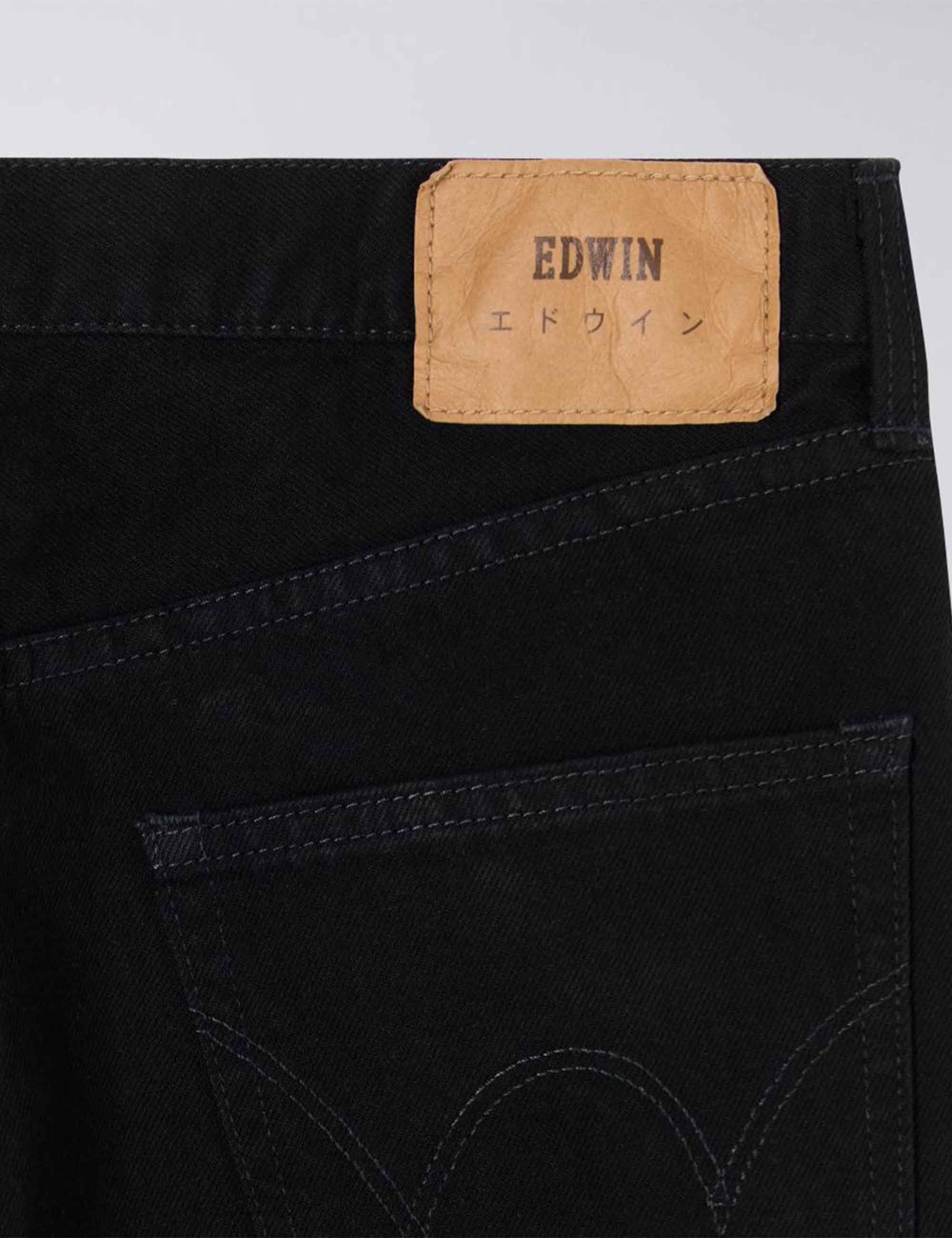 Regular Straight Jeans - Black, Unwashed - Image 6