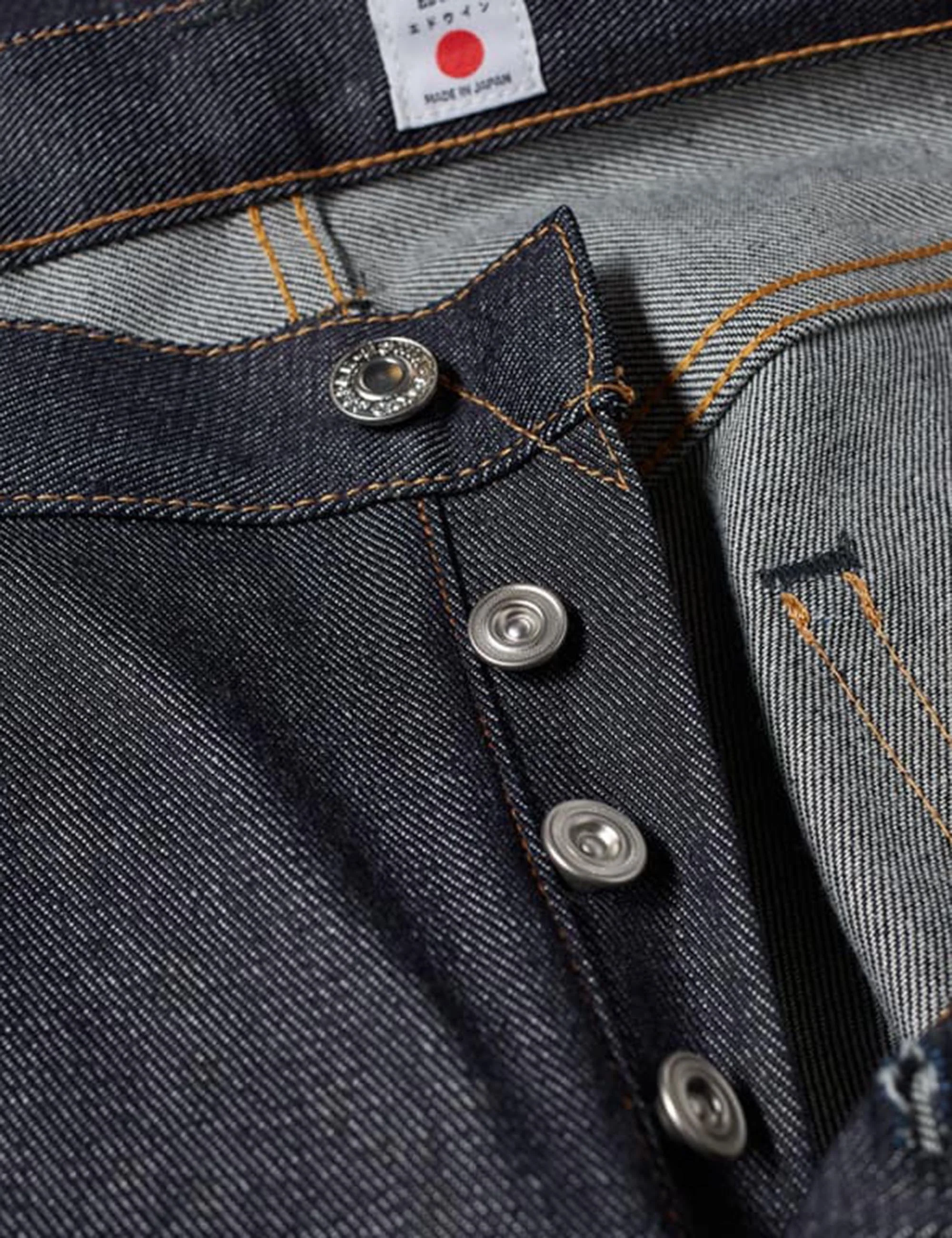 Regular Tapered Rainbow Selvedge Jeans - Blue, Unwashed - Image 2