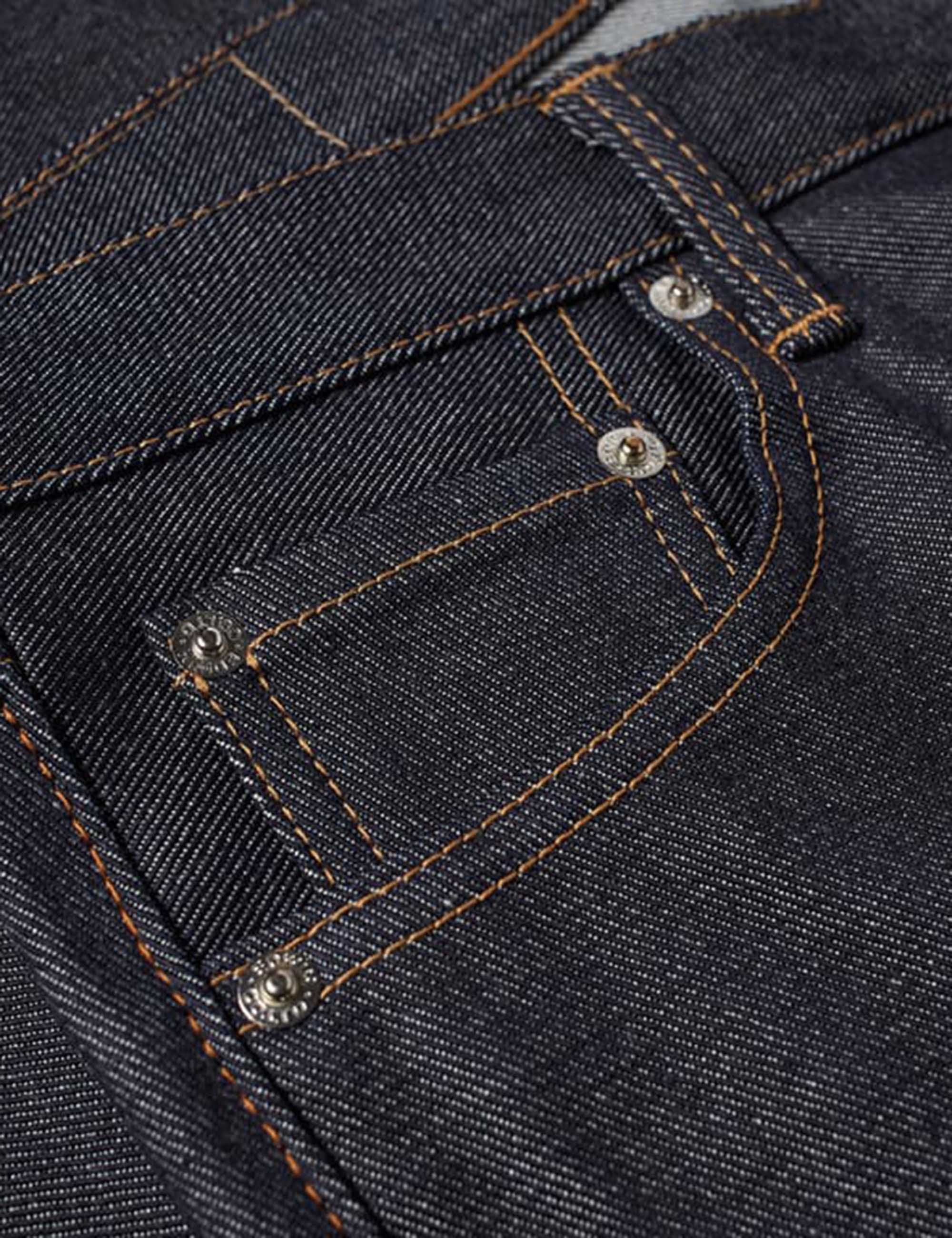 Regular Tapered Rainbow Selvedge Jeans - Blue, Unwashed - Image 3