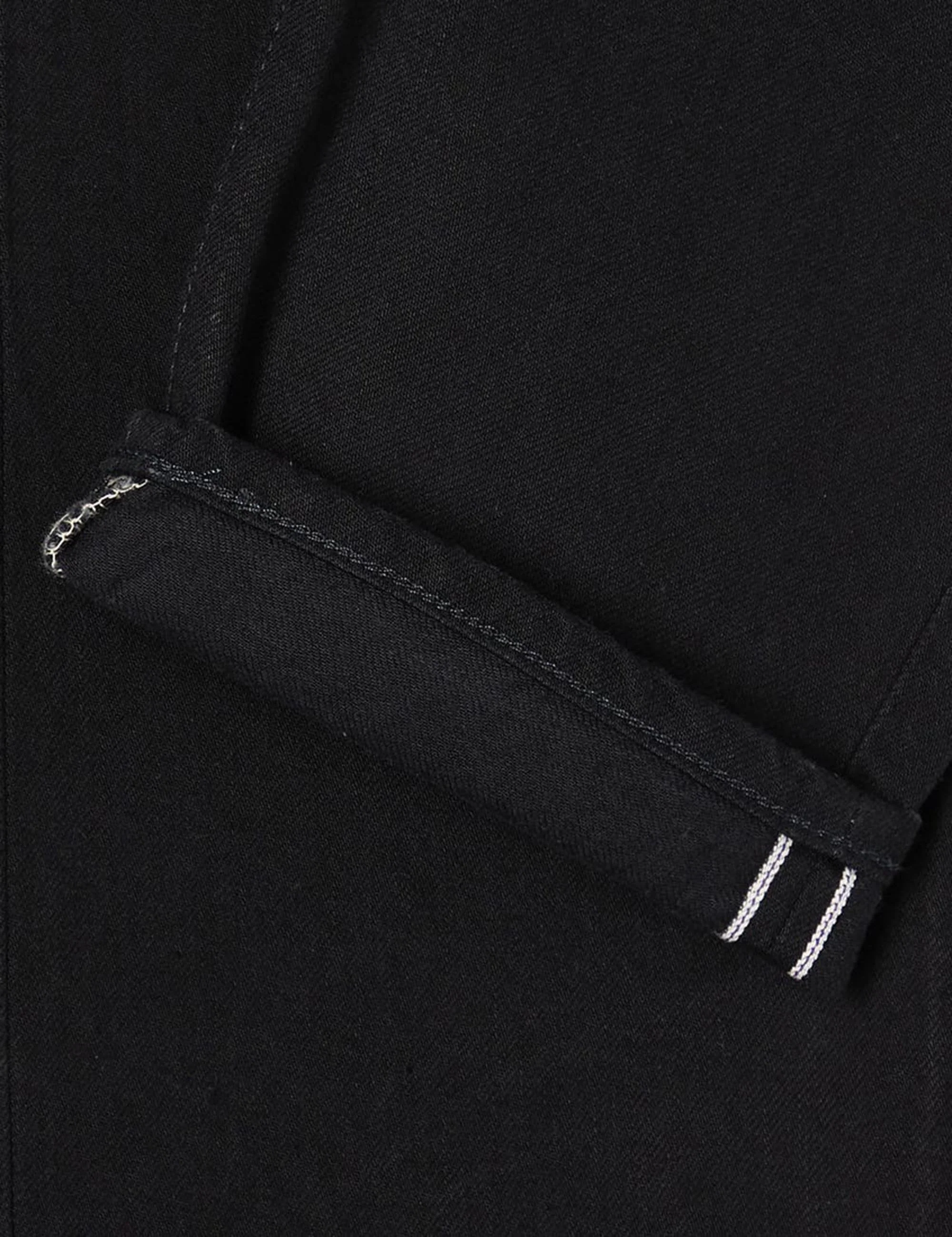 Slim Tapered Kaihara Purple x White Jeans - Black, Rinsed - Image 4