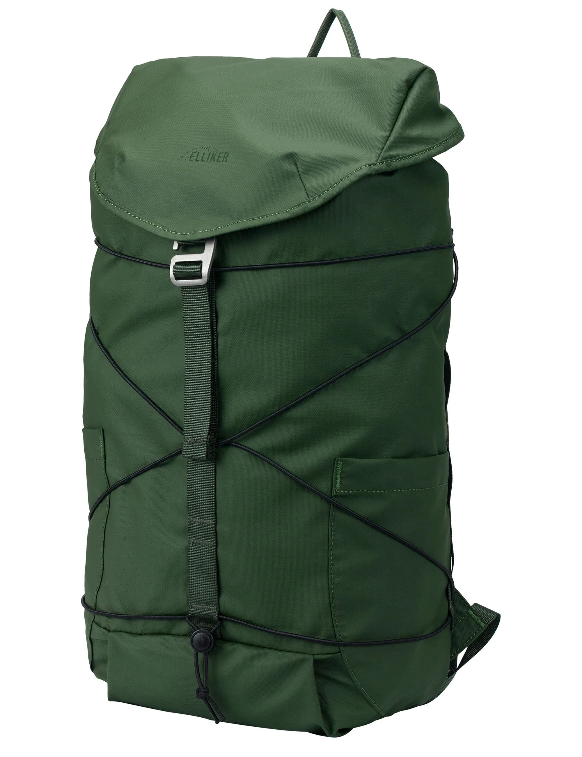 Flap Covering Side Pocket Backpack - Green - Image 5