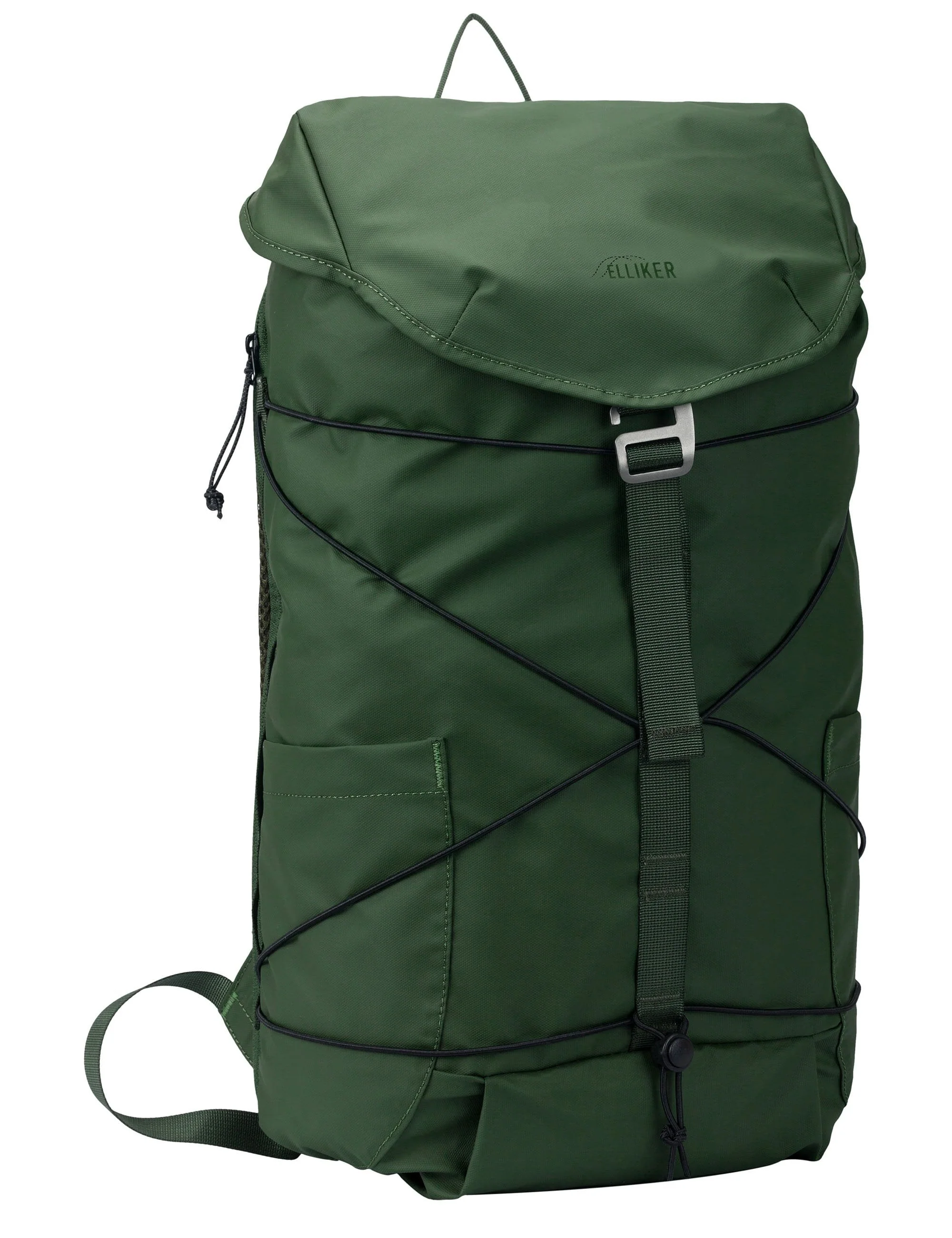 Flap Covering Side Pocket Backpack - Green - Image 6