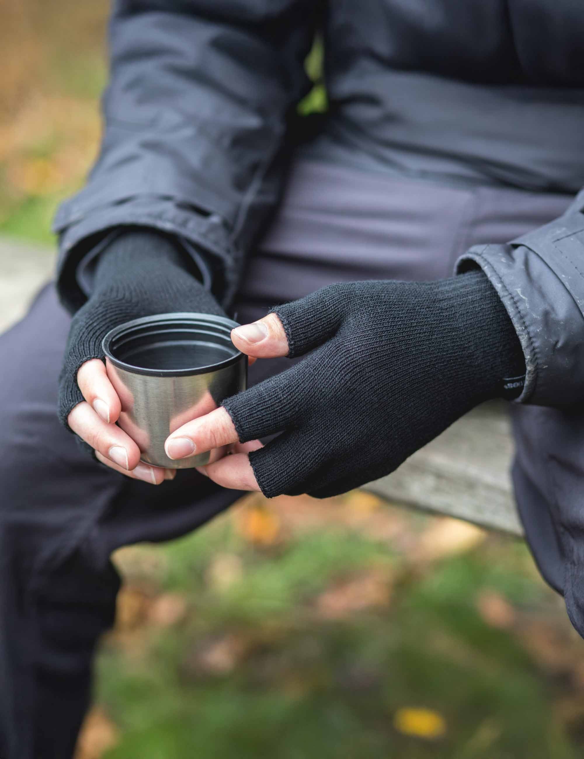 Fingerless Thinny Gloves - Black - Image 2