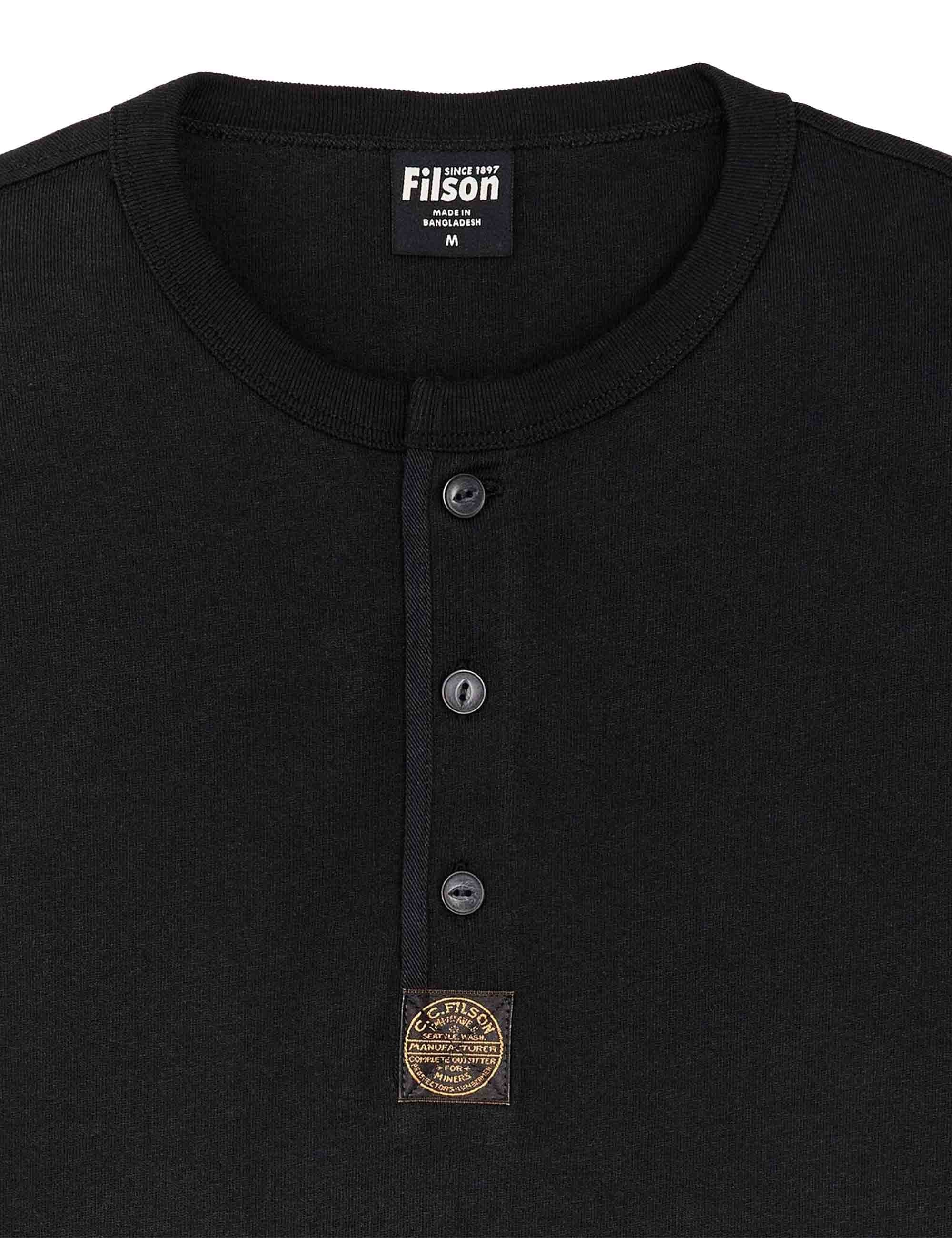 Frontier Henley T-Shirt - Black - Image 4