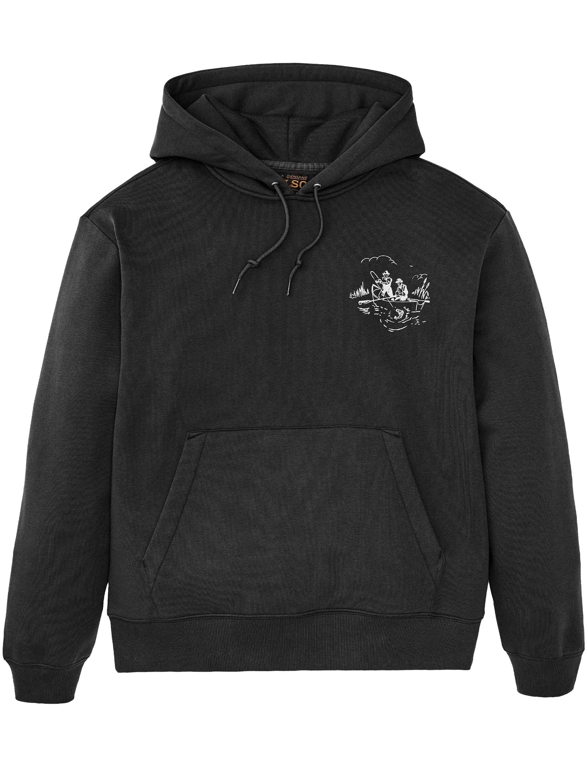 Trout Graphic Hoodie - Faded Black - Image 3