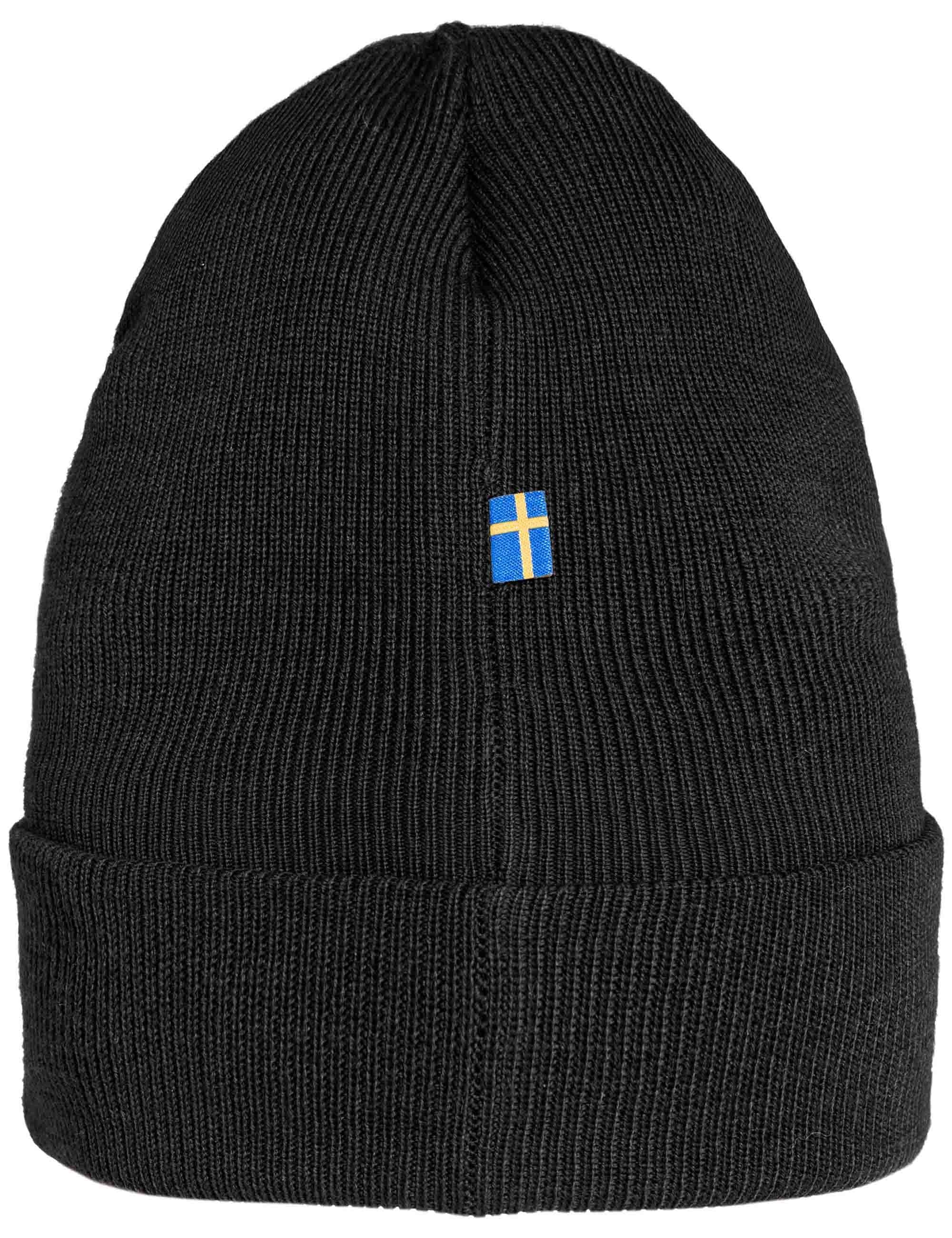 Classic Knit Beanie Hat - Black - Image 3