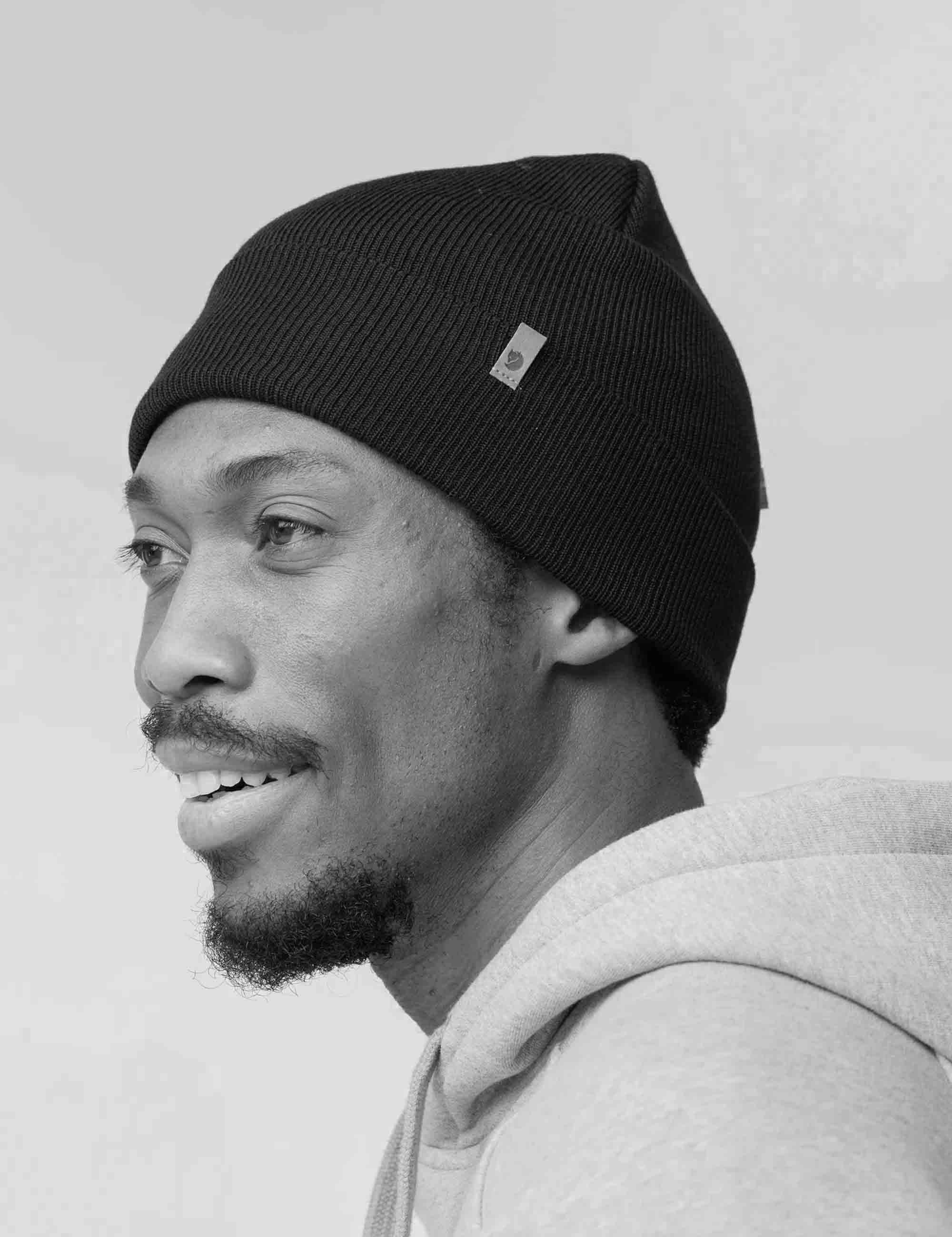 Classic Knit Beanie Hat - Black - Image 6