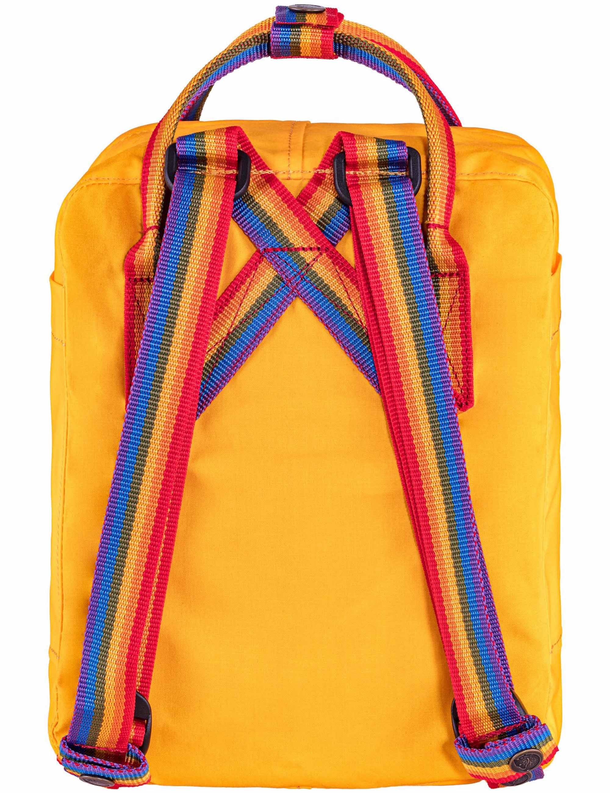 Kanken Mini Rainbow Backpack - Warm Yellow-Rainbow Pattern - Image 2