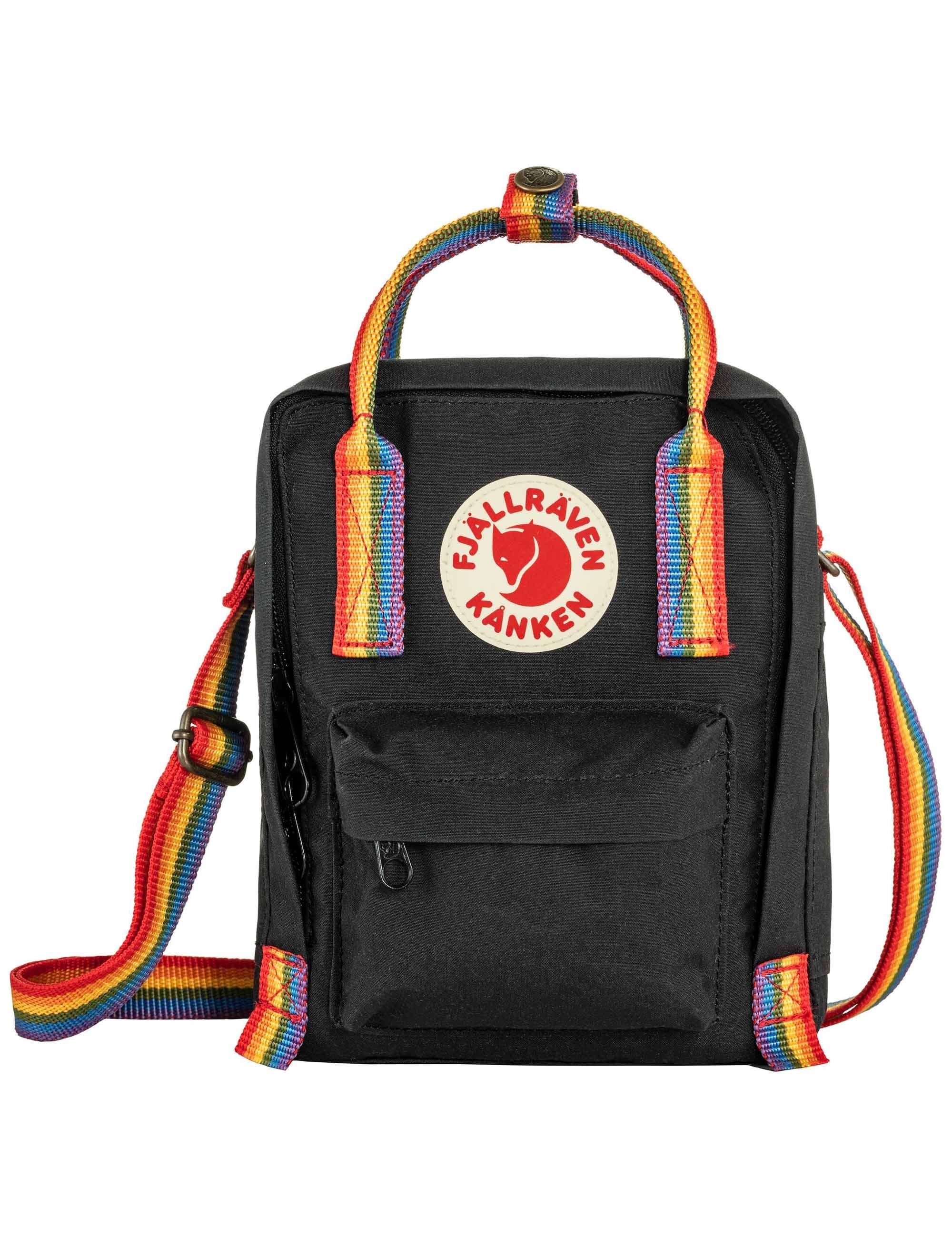 Kanken Sling Rainbow 2.5L Bag - Black-Rainbow Pattern - Image 4
