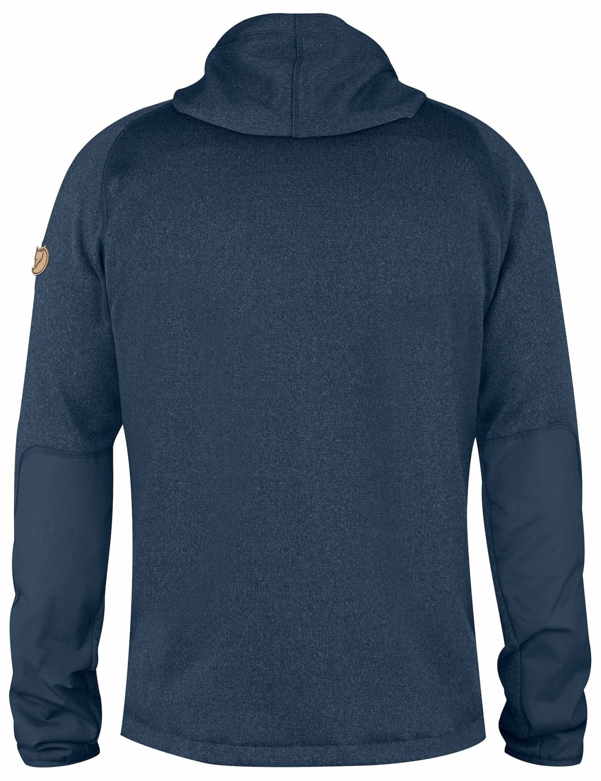 Ovik Fleece Zip Hooded Jacket - Navy - Image 2