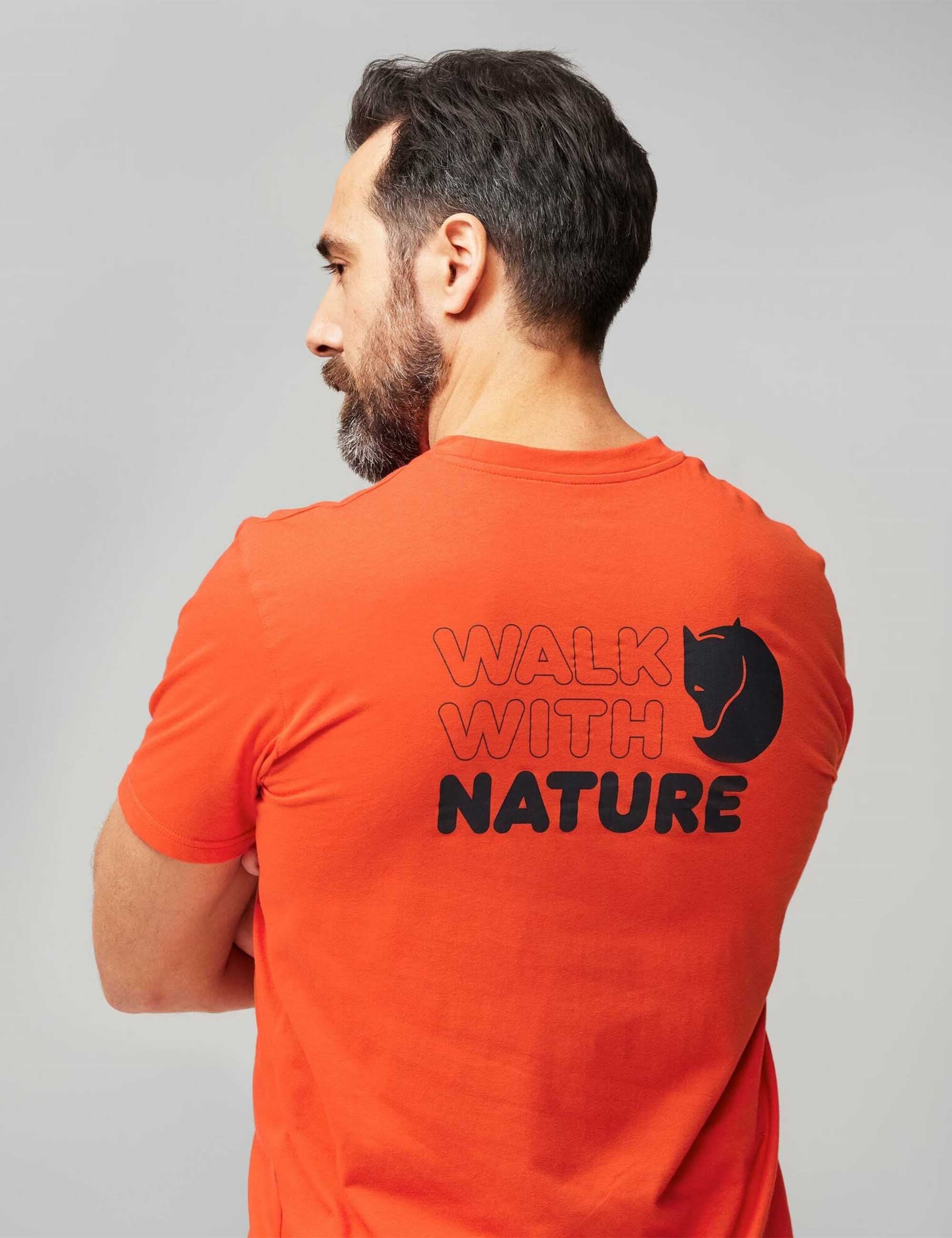 Walk With Nature T-Shirt - Flame Orange - Image 5