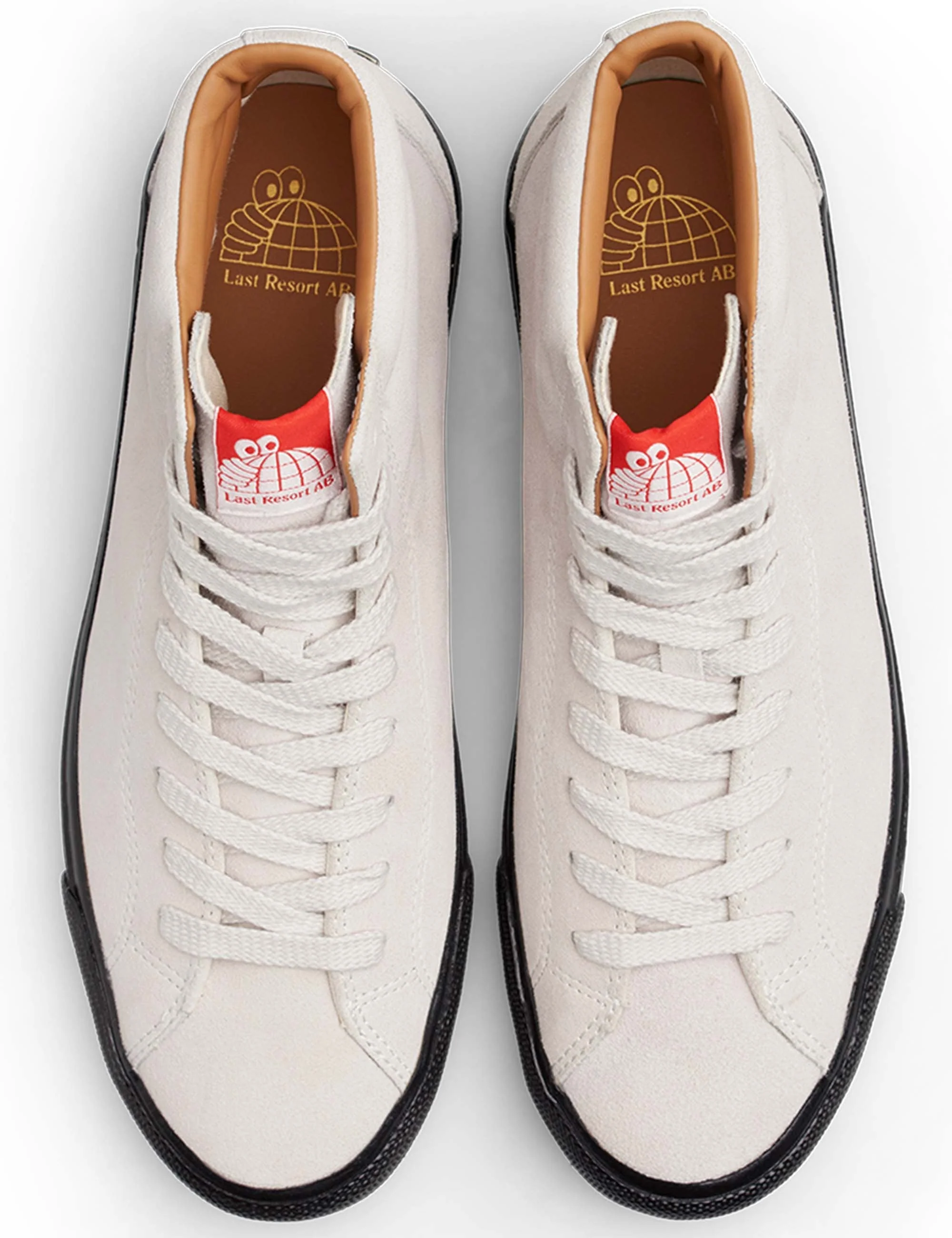 VM003 Suede Hi Shoes - White/Black - Image 3