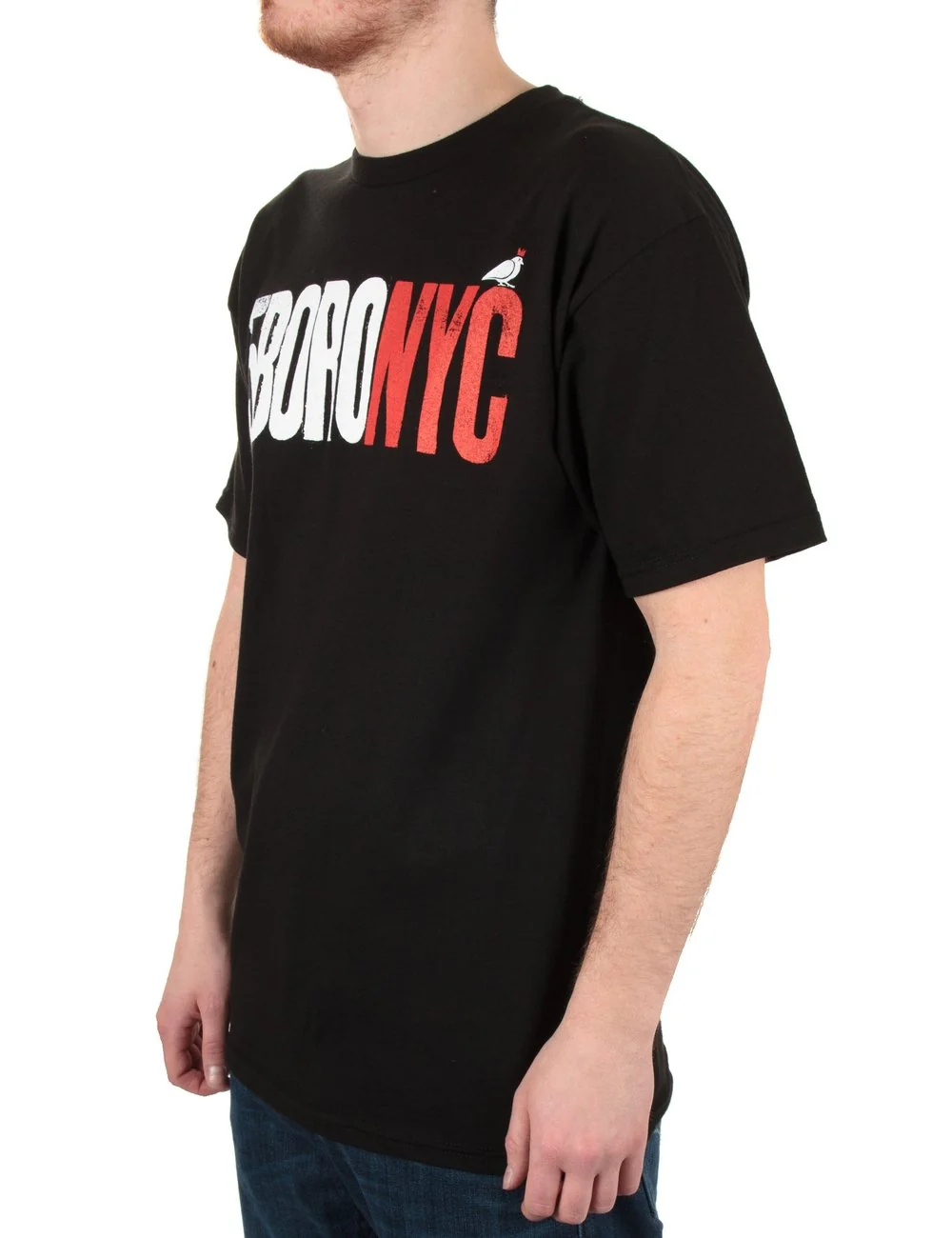Letterpress Logo T-Shirt - Blk/Red - Image 3