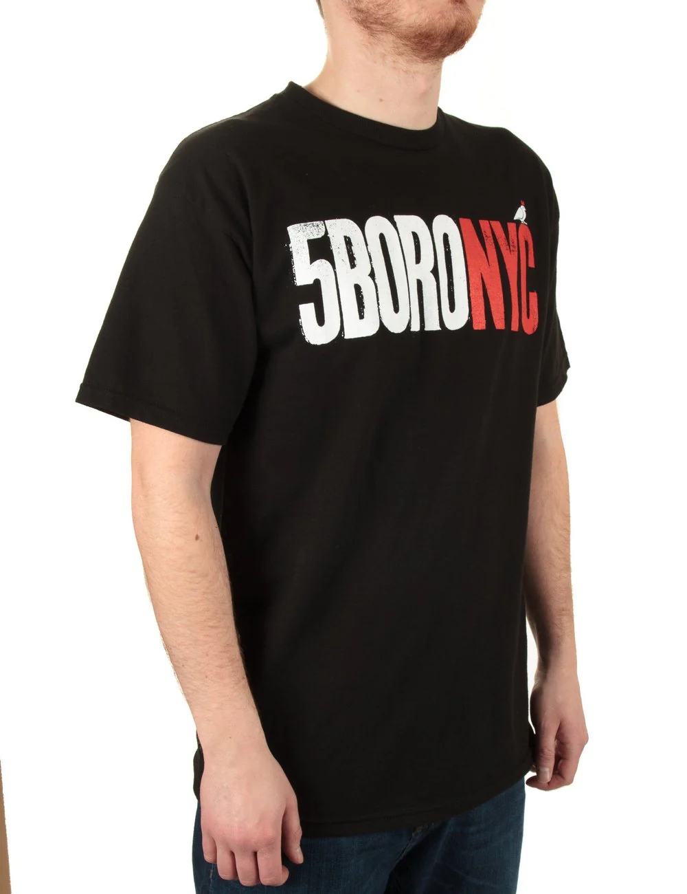 Letterpress Logo T-Shirt - Blk/Red - Image 5