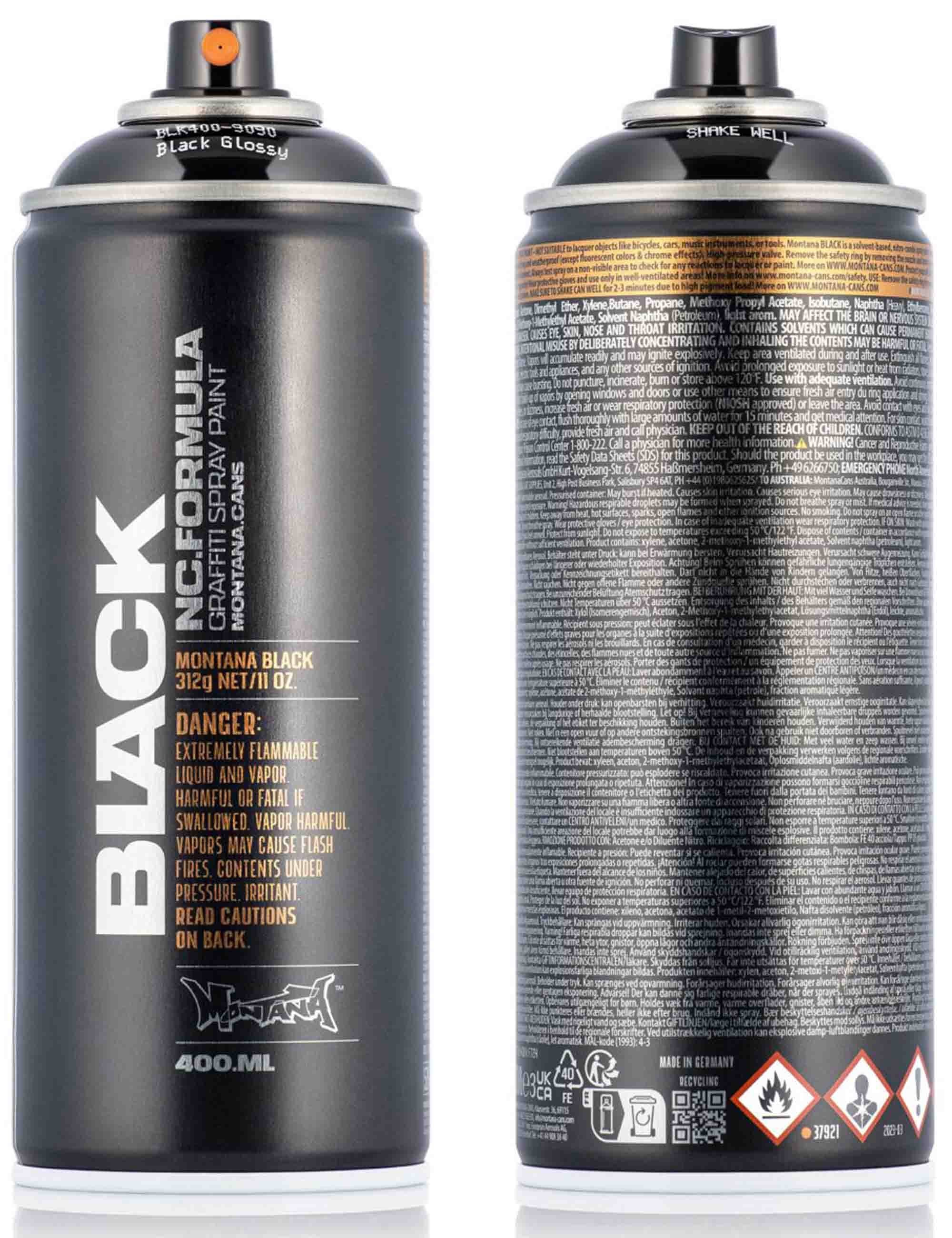 Spray Paint 400ml - Gloss Back BLK9090