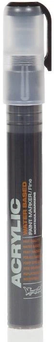 Acrylic Paint Marker 2mm - Shock Black S9000 - Image 3