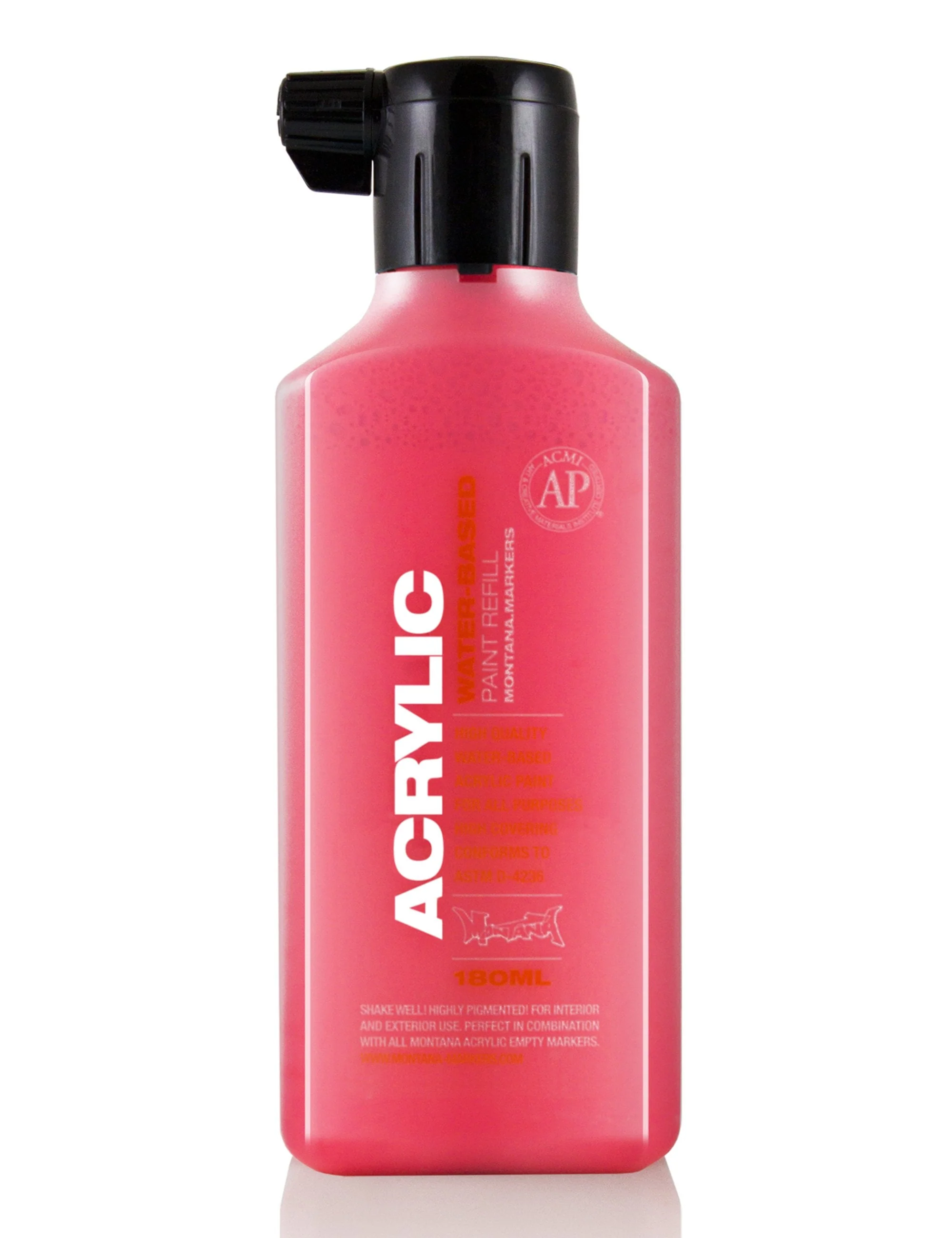 Acrylic Paint Refill 180ml - Fluorescent Fire Red F3000