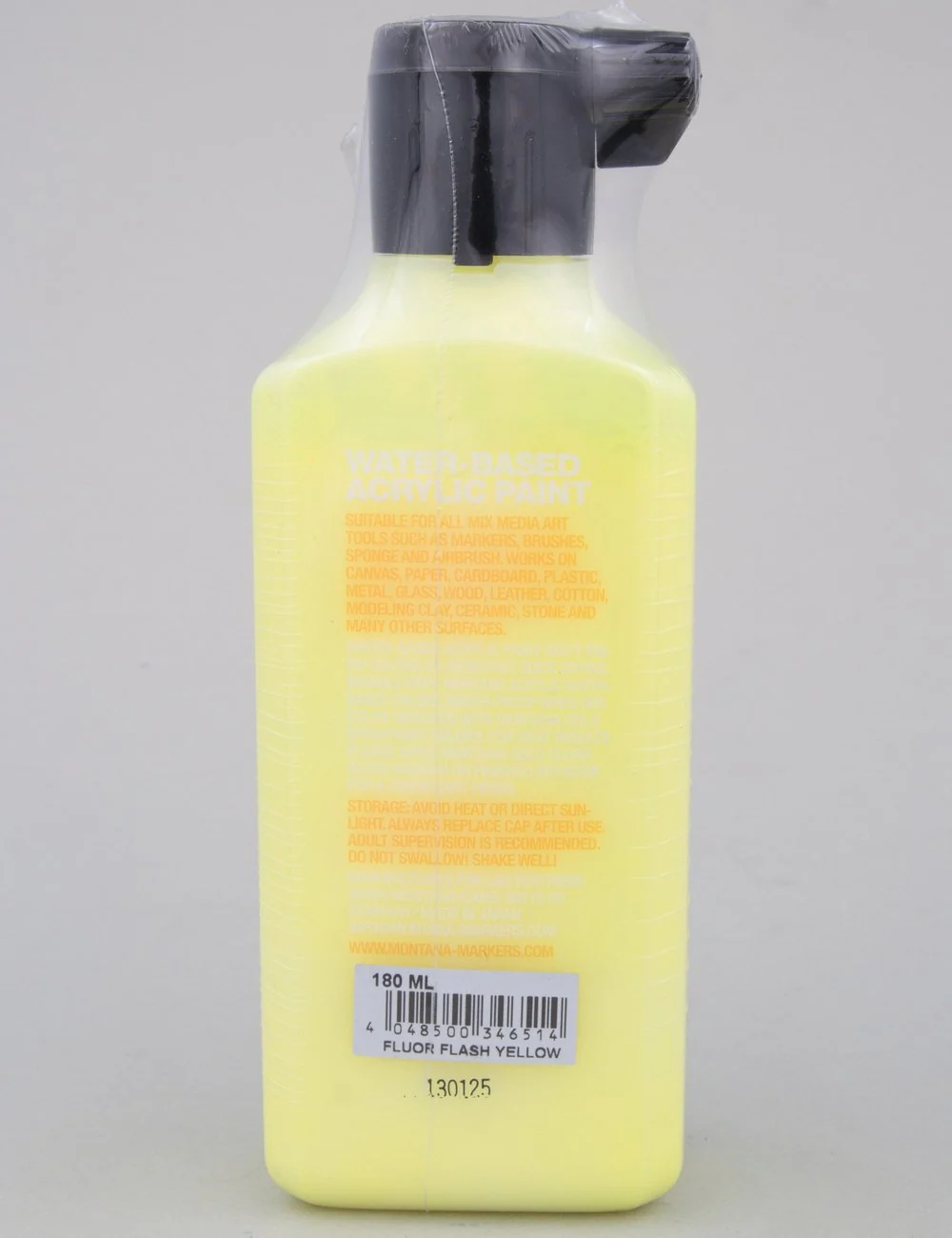 Acrylic Paint Refill 180ml - Fluorescent Flash Yellow F1000 - Image 2