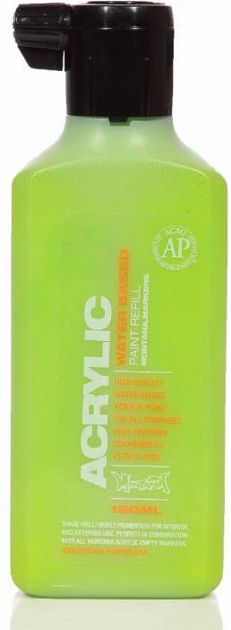 Acrylic Paint Refill 180ml - Shock Green Light S6000