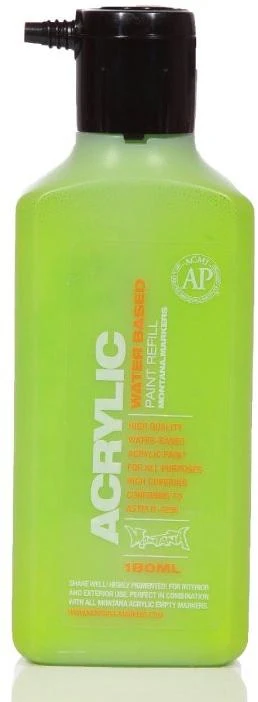 Acrylic Paint Refill 180ml - Shock Green Light S6000 - Image 2