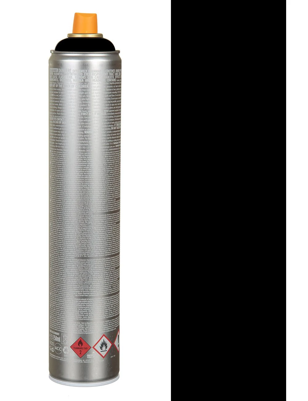 Spray Paint Ultra Wide 750ml - Black - Image 2