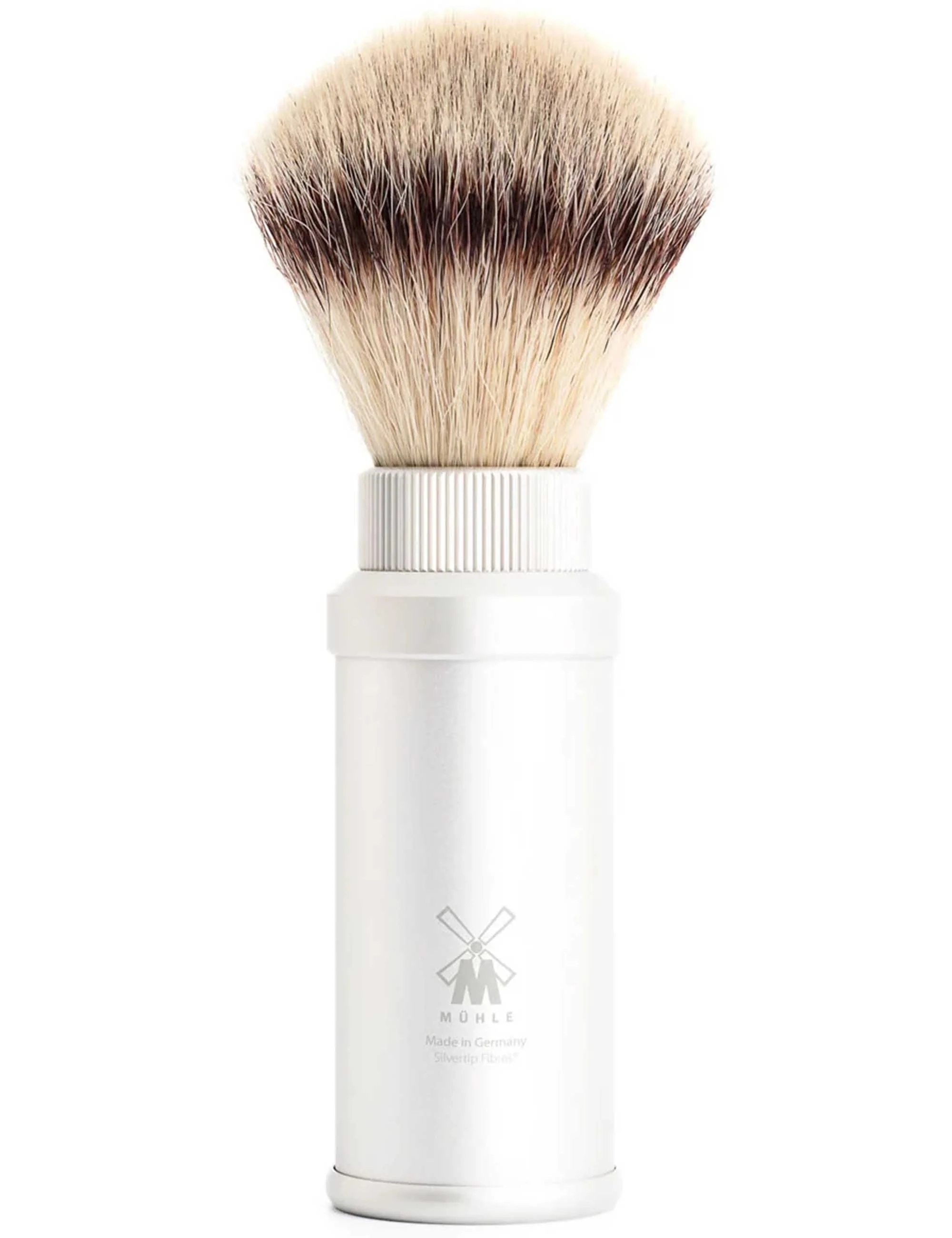 31M530 Travel Shaving Brush - Aluminium