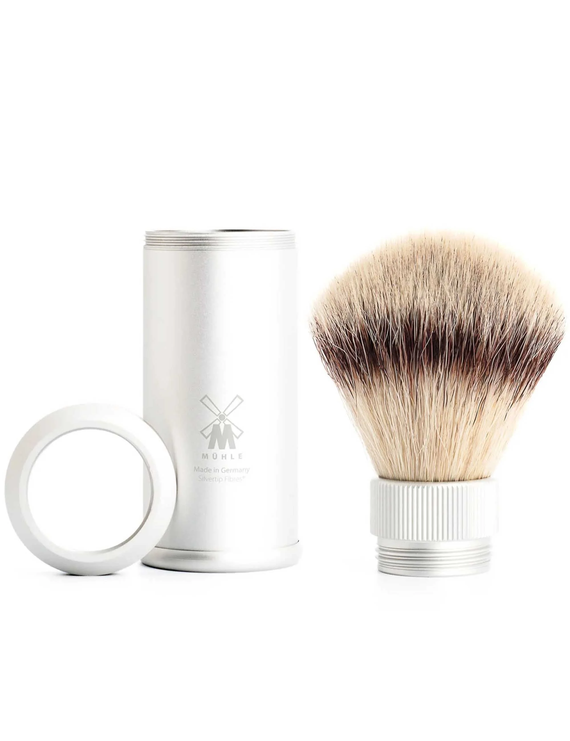 31M530 Travel Shaving Brush - Aluminium - Image 2