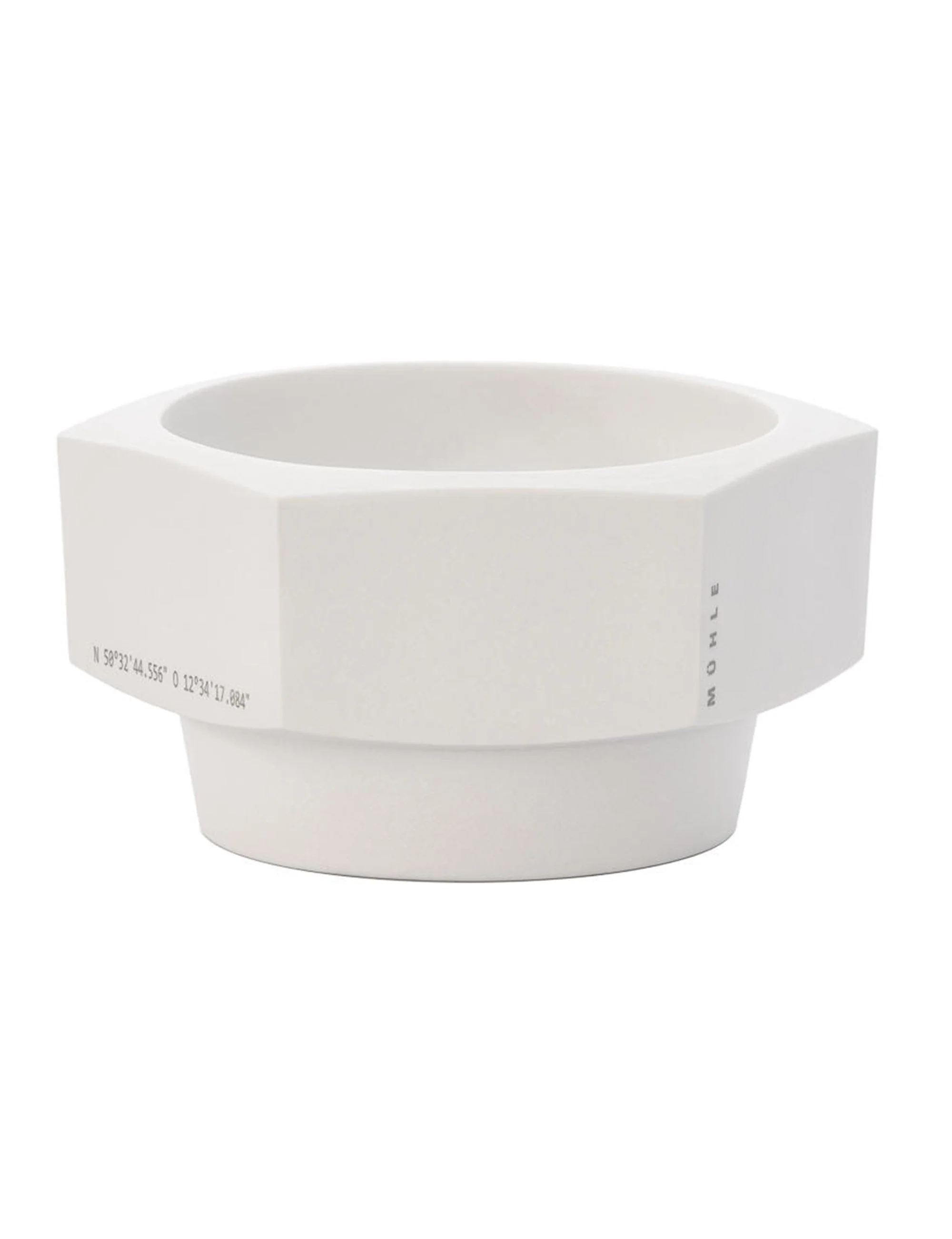 HEXAGON Porcelain Shaving Bowl - White