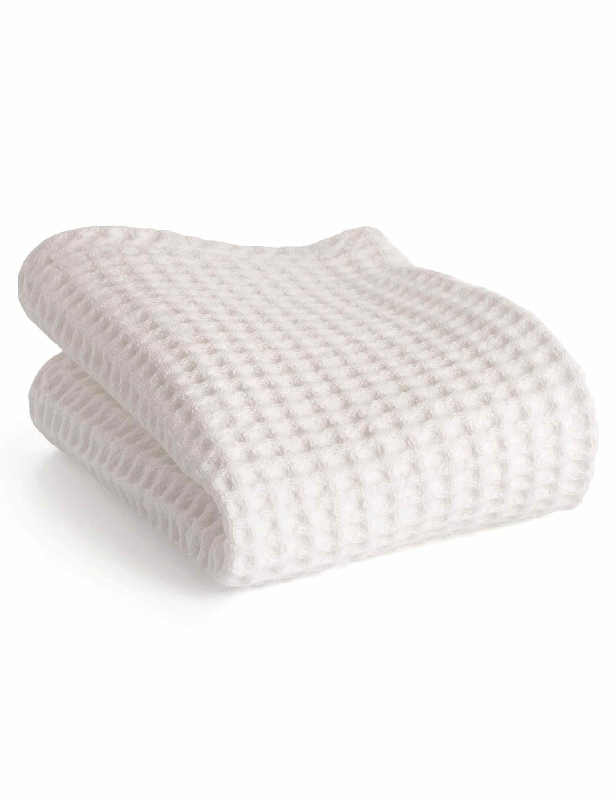 T1 Waffle Pique Shaving Towels (2 pk) - White - Image 7