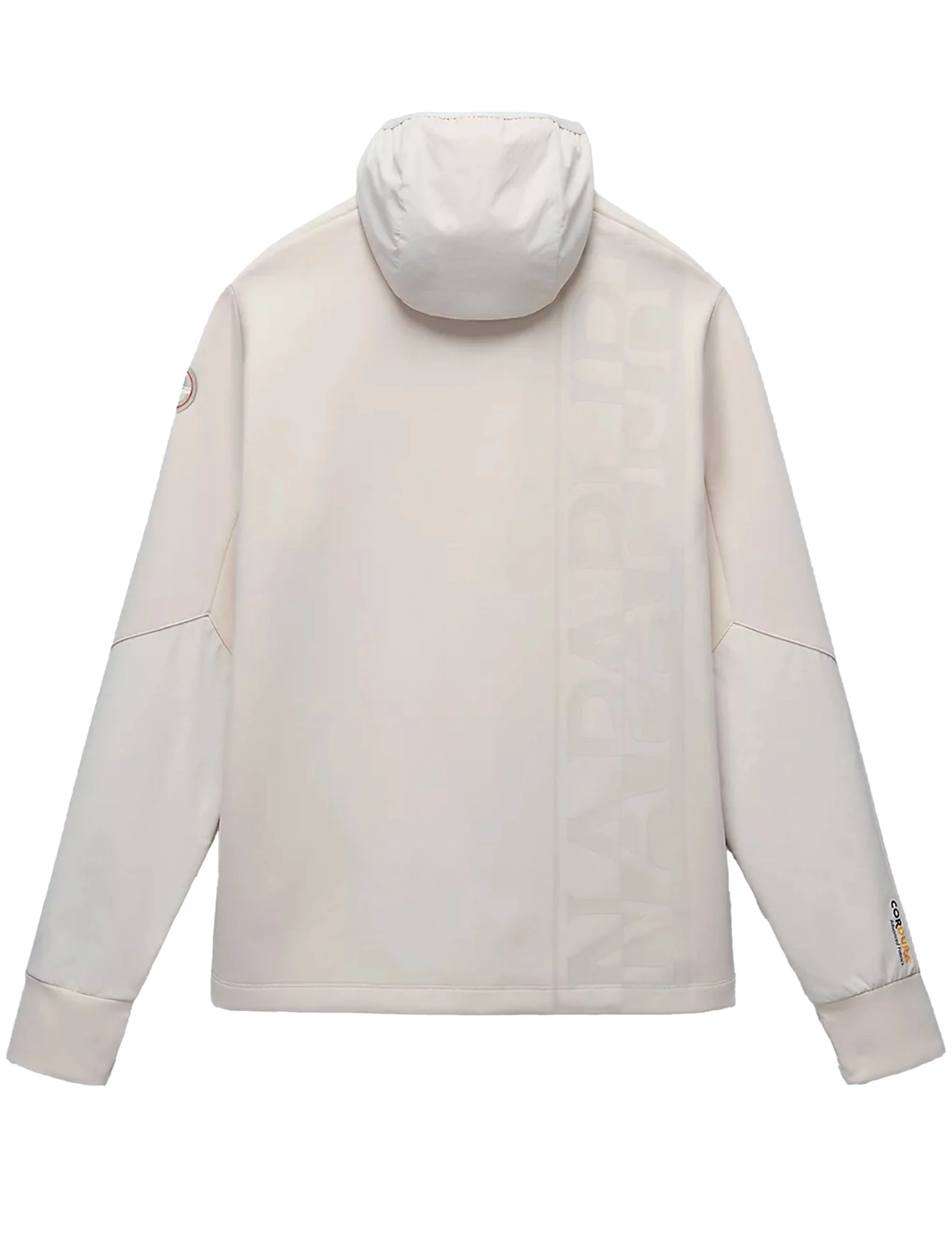 Lys Full Zip Hooded Jacket - Beige Dimity - Image 3