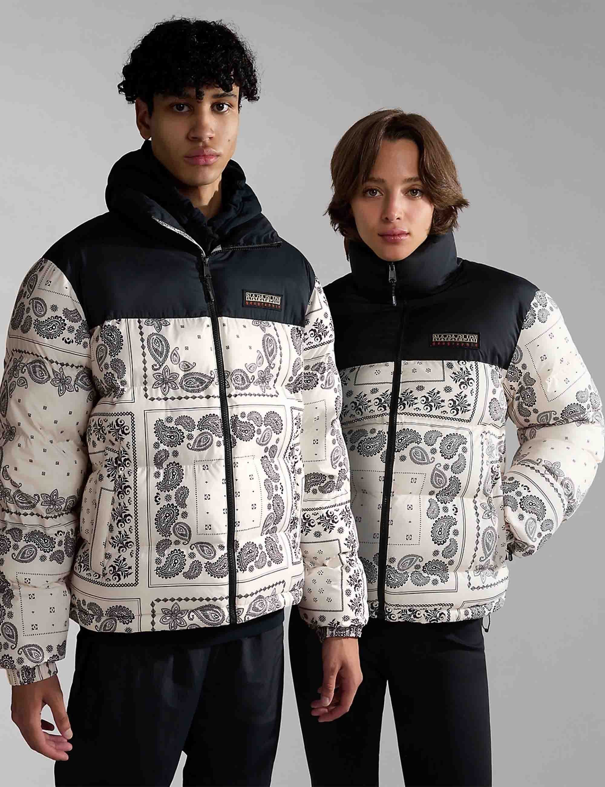Paisley Puffer Jacket - White - Image 6