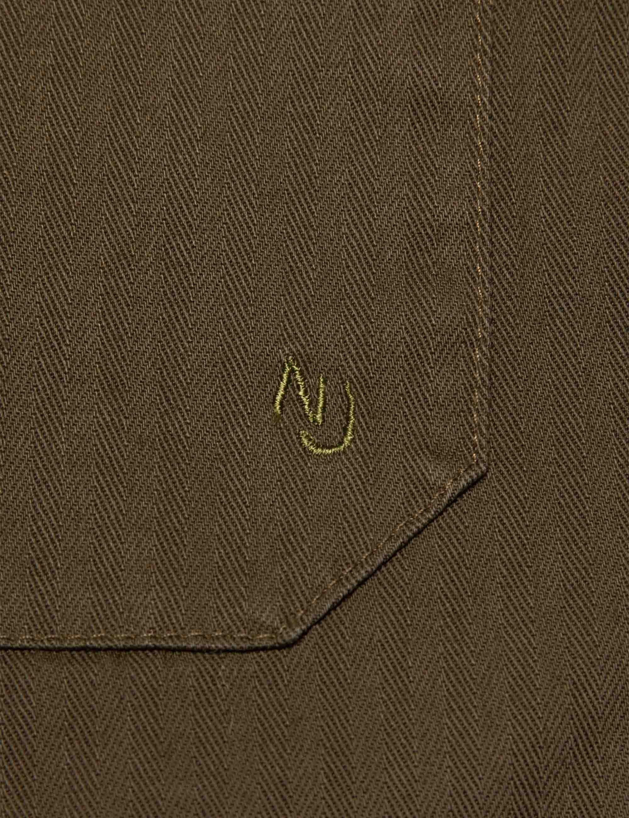 Buddy Herringbone Chore Jacket - Olive - Image 5