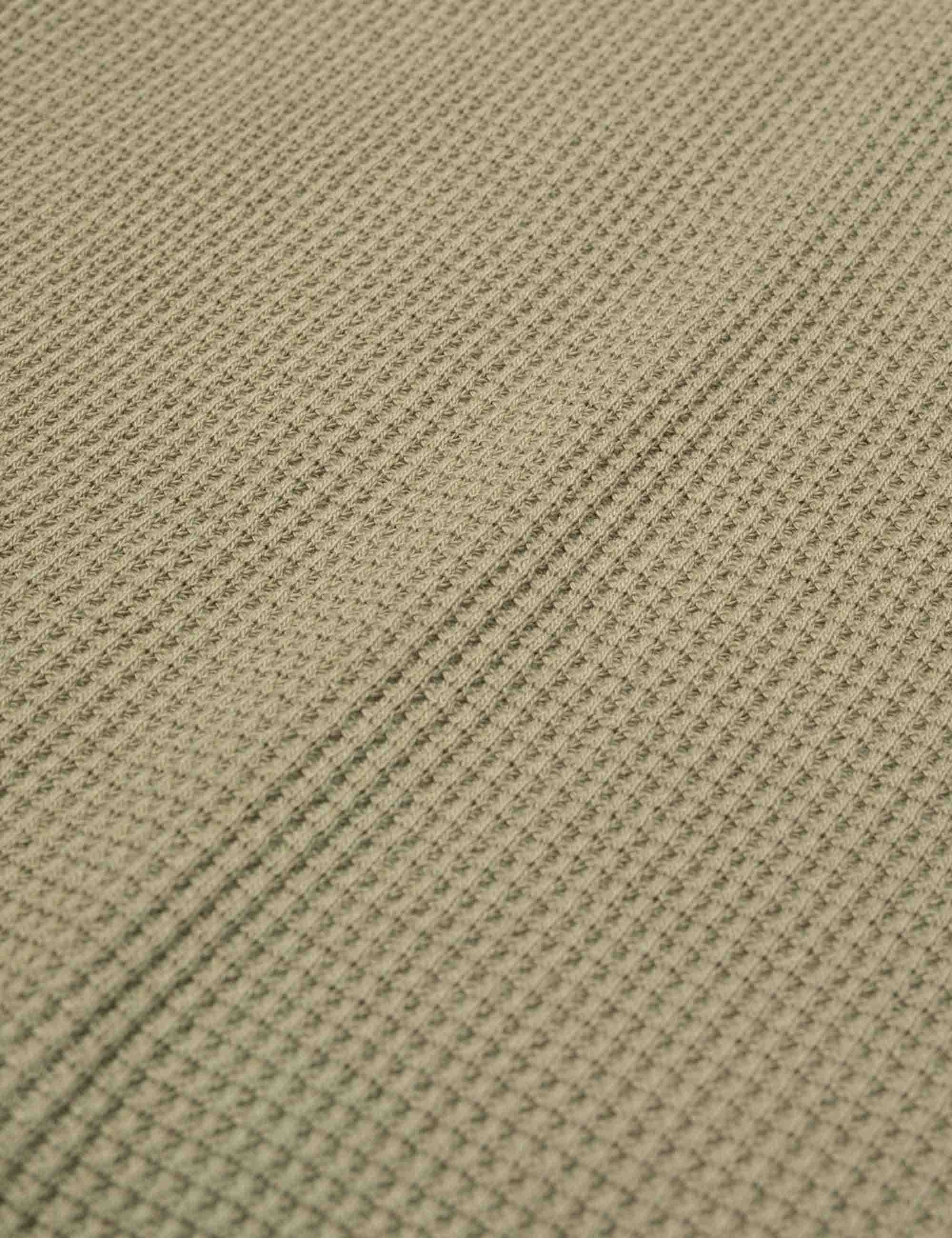 Henley Waffle Long Sleeve Top - Desert - Image 4