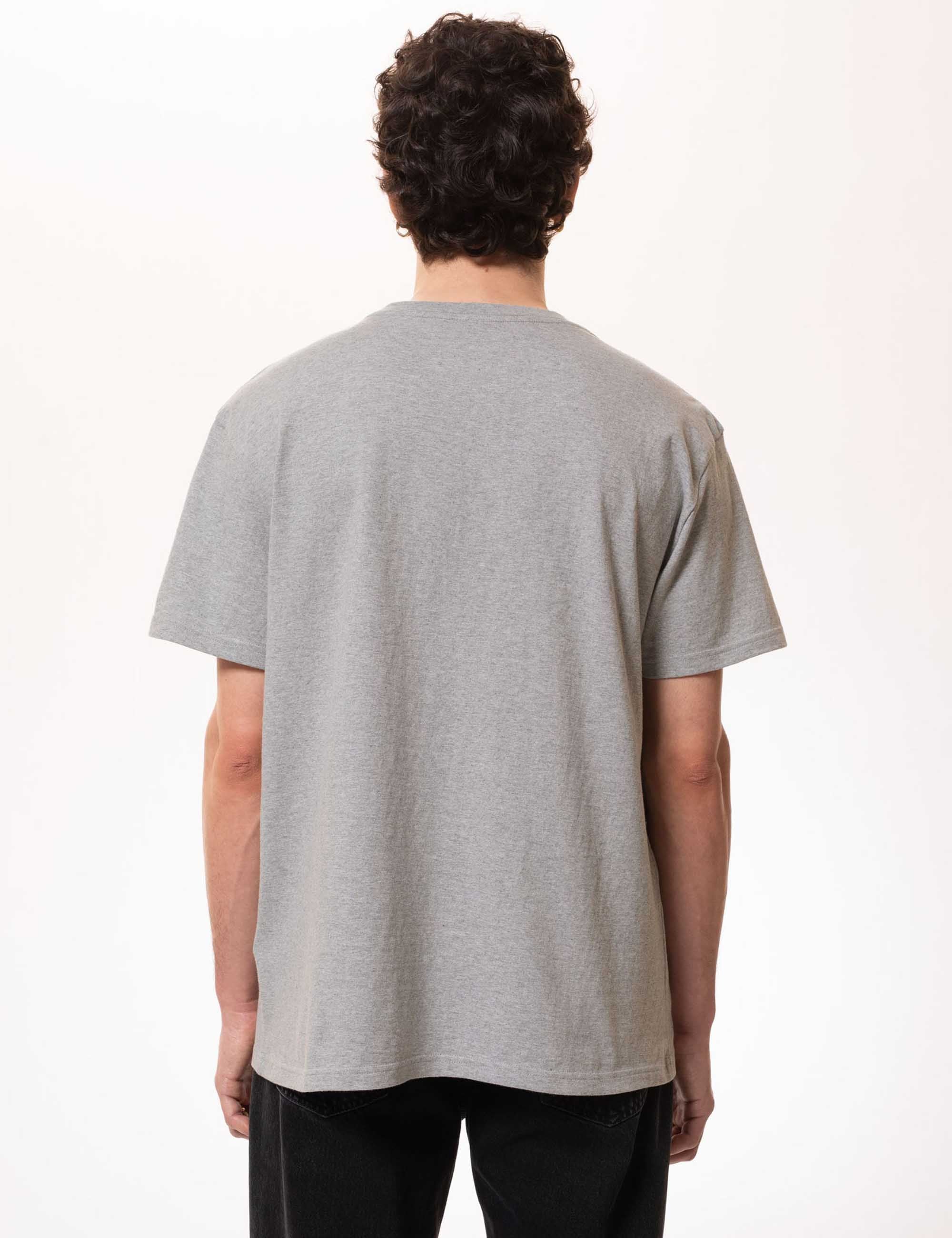 Leffe Pocket T-Shirt - Grey Melange - Image 3
