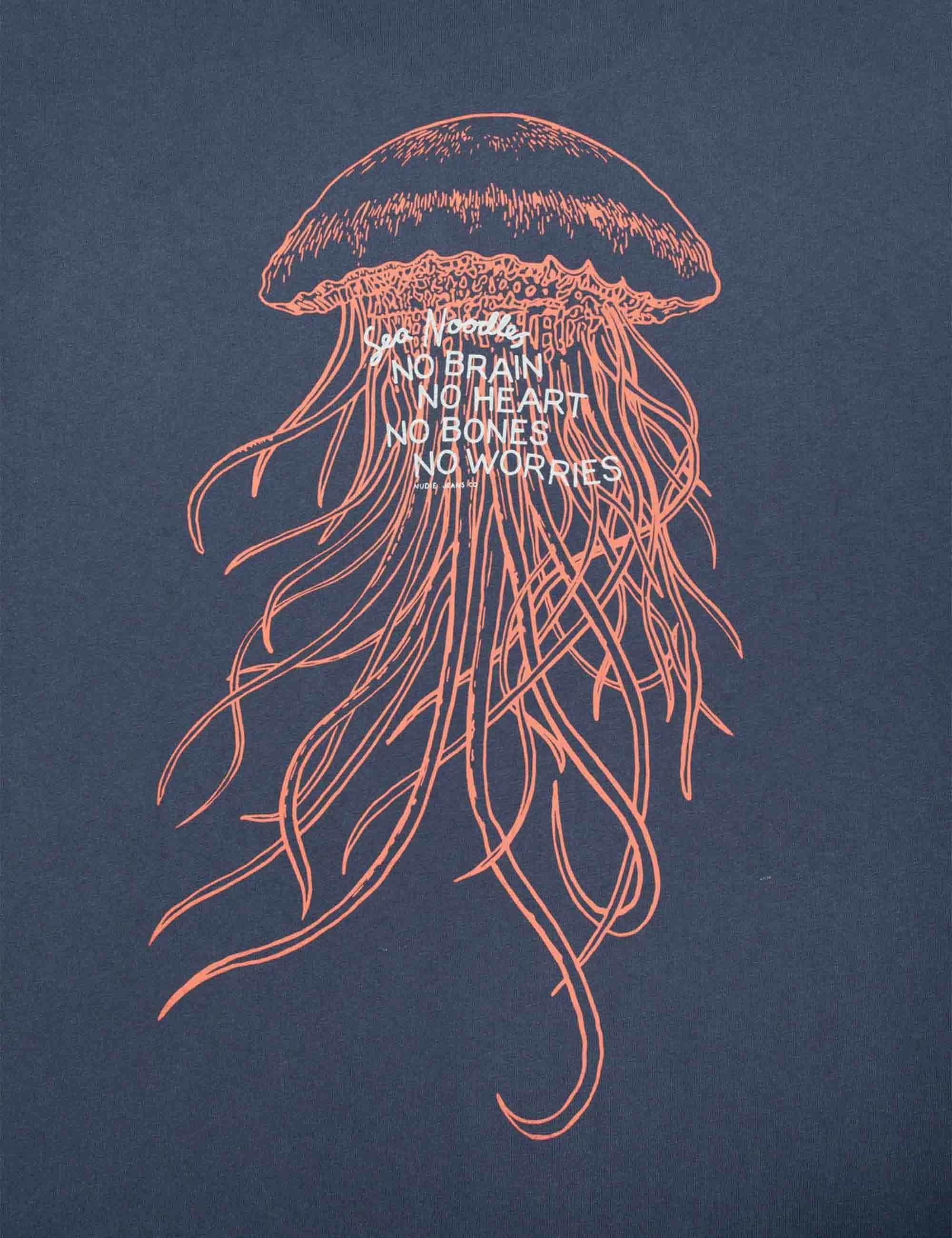 Roy Sea Noodles T-Shirt - Dark Blue - Image 5