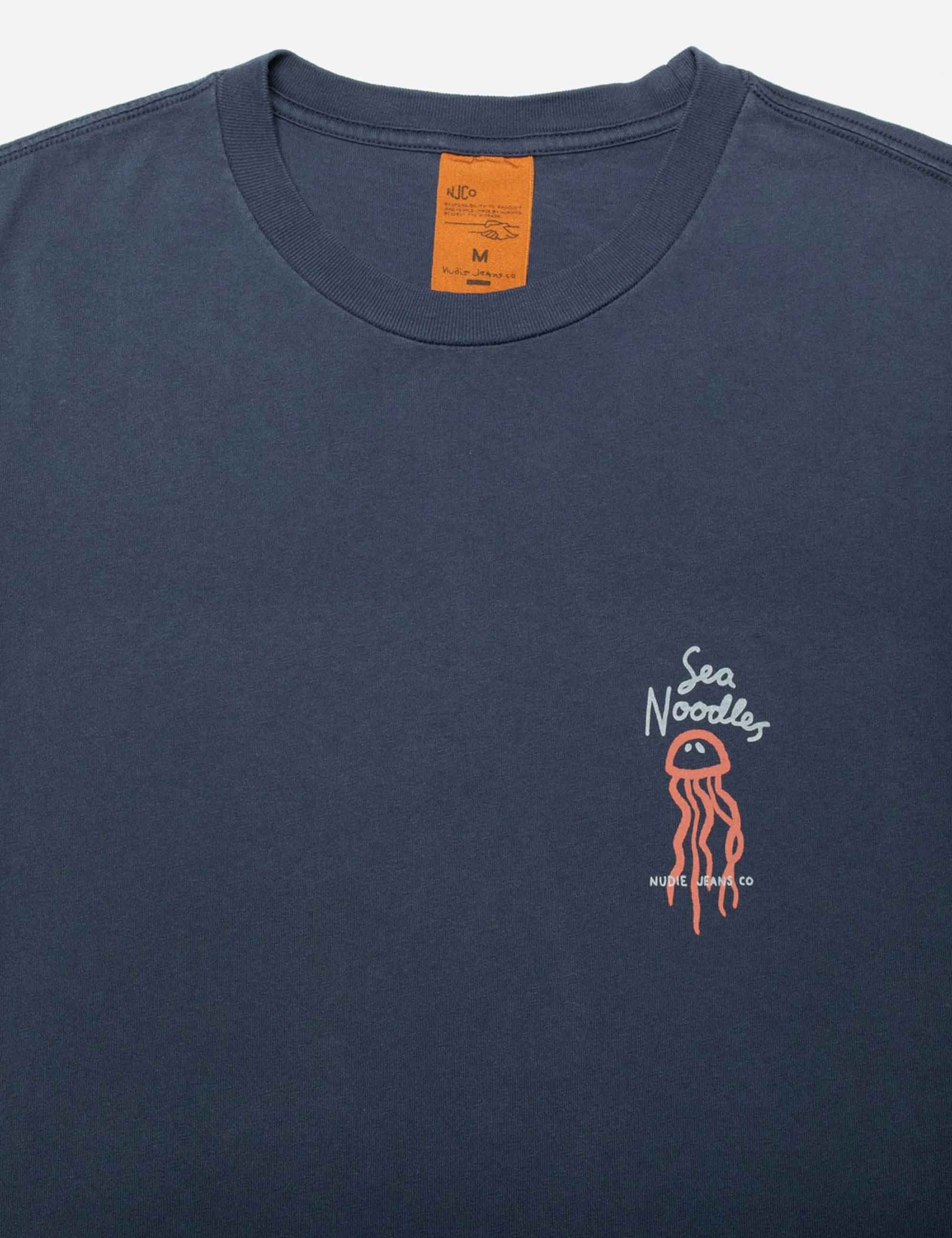Roy Sea Noodles T-Shirt - Dark Blue - Image 6