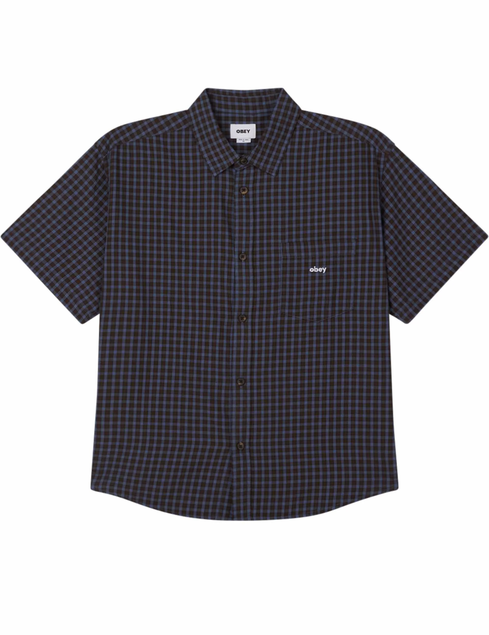Big Wig Otis Short Sleeve Shirt - Dull Blue Multi