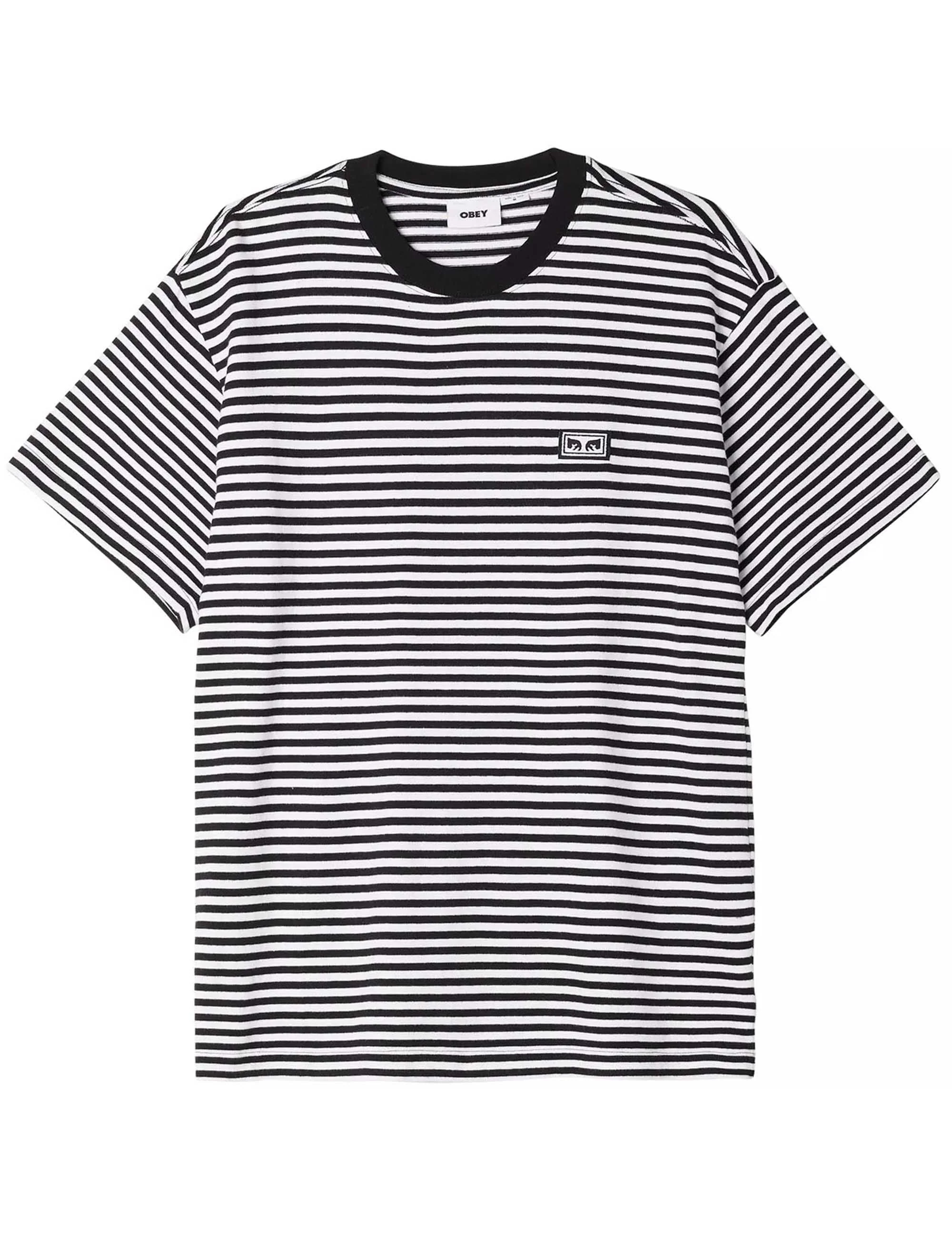Established Works Eyes Stripe T-Shirt - Black/Multi