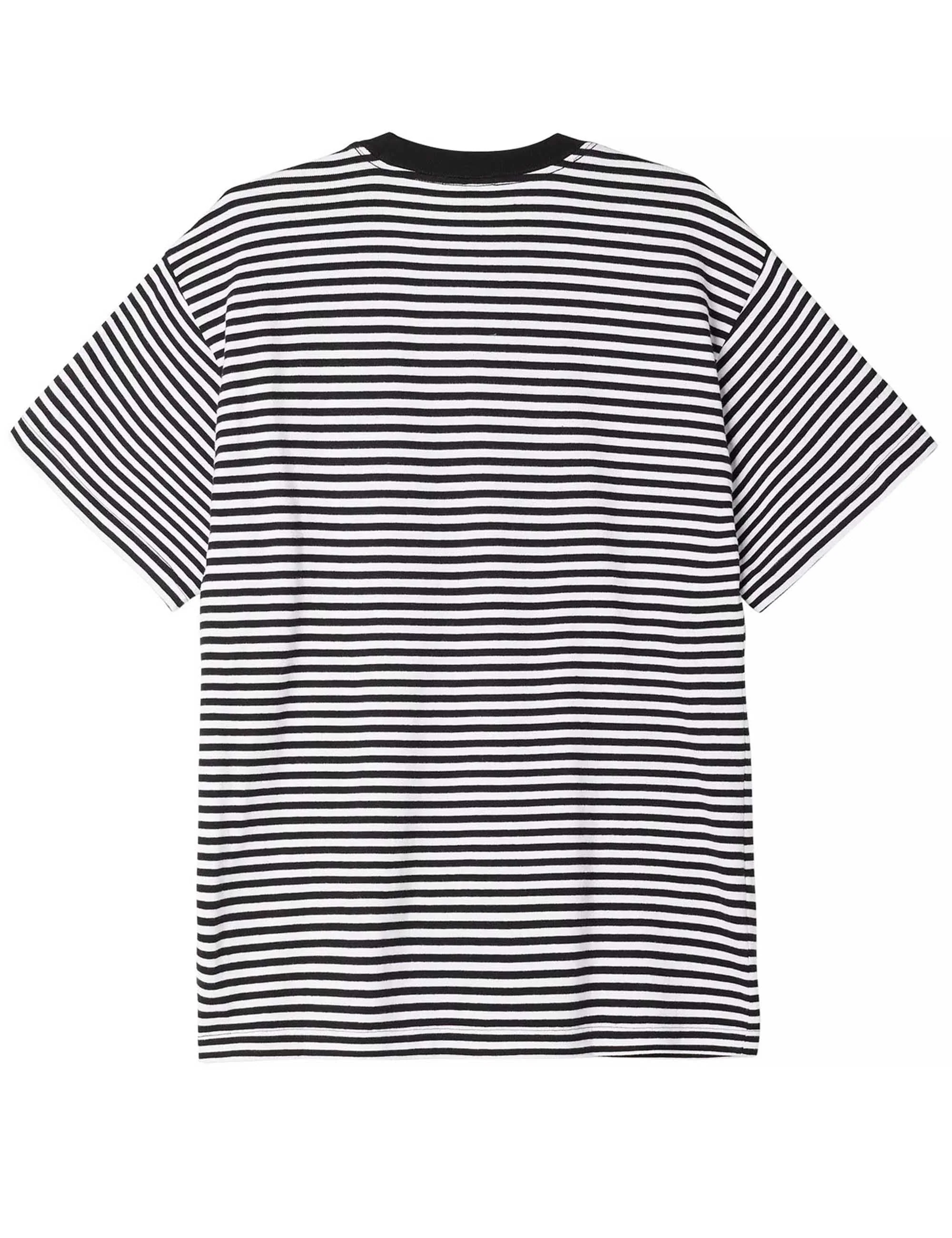 Established Works Eyes Stripe T-Shirt - Black/Multi - Image 2